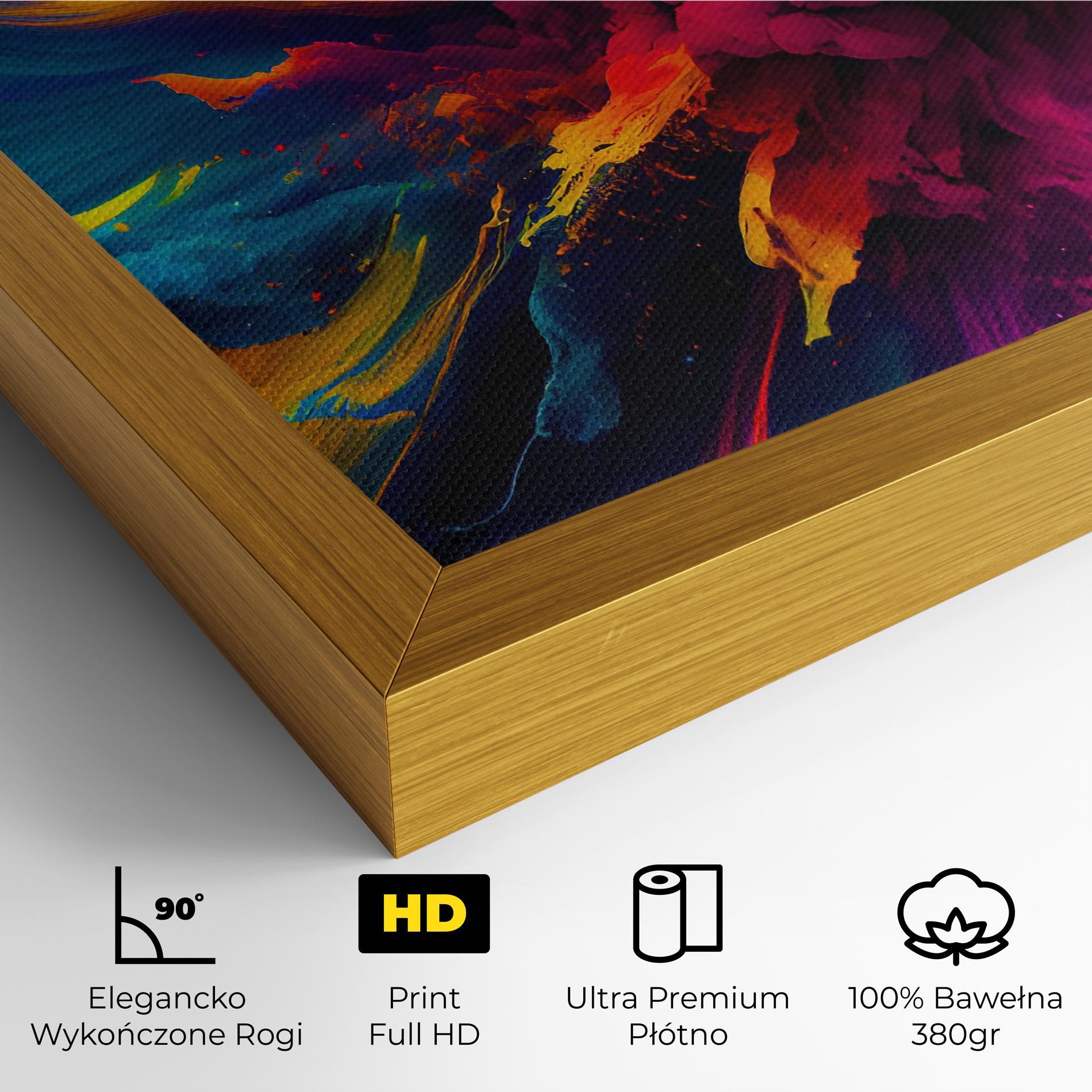 Obraz na Płótnie Colorful Paint Explosion mockup 4