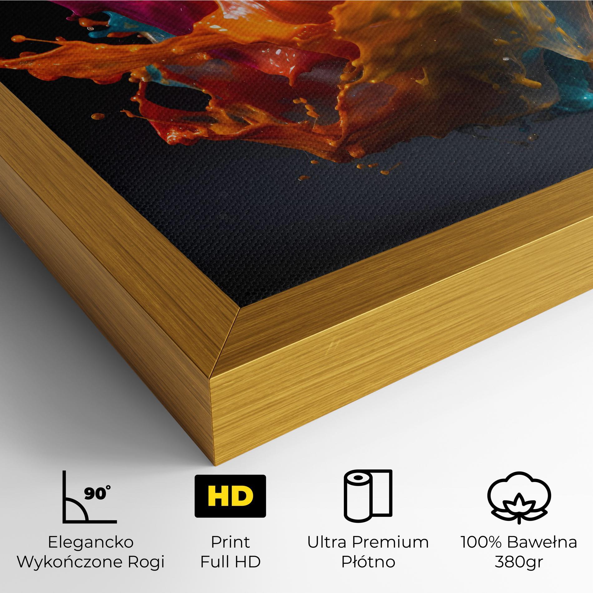 Obraz na Płótnie Colorful Splash Floating mockup 4