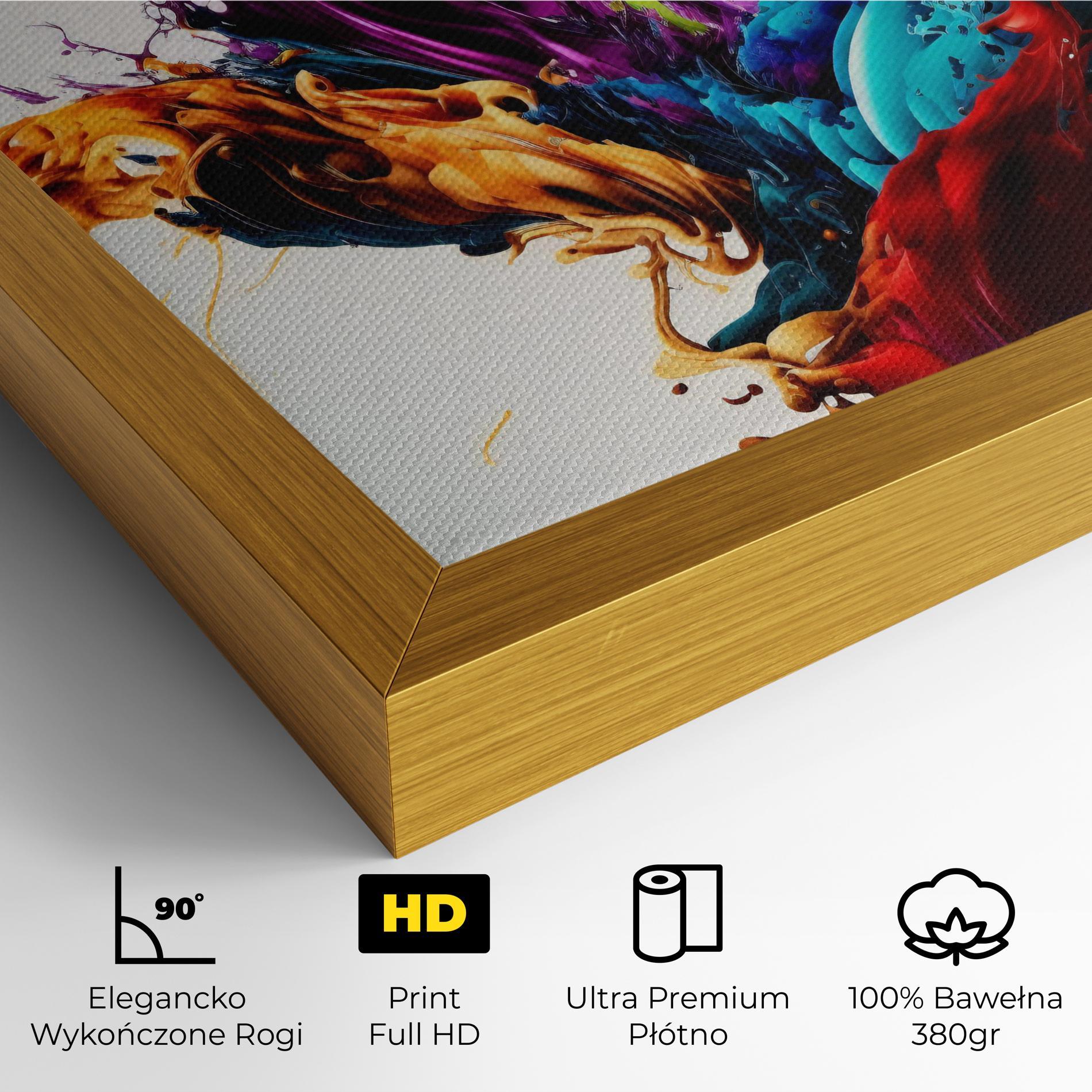 Obraz na Płótnie Dark Purple Splash mockup 4