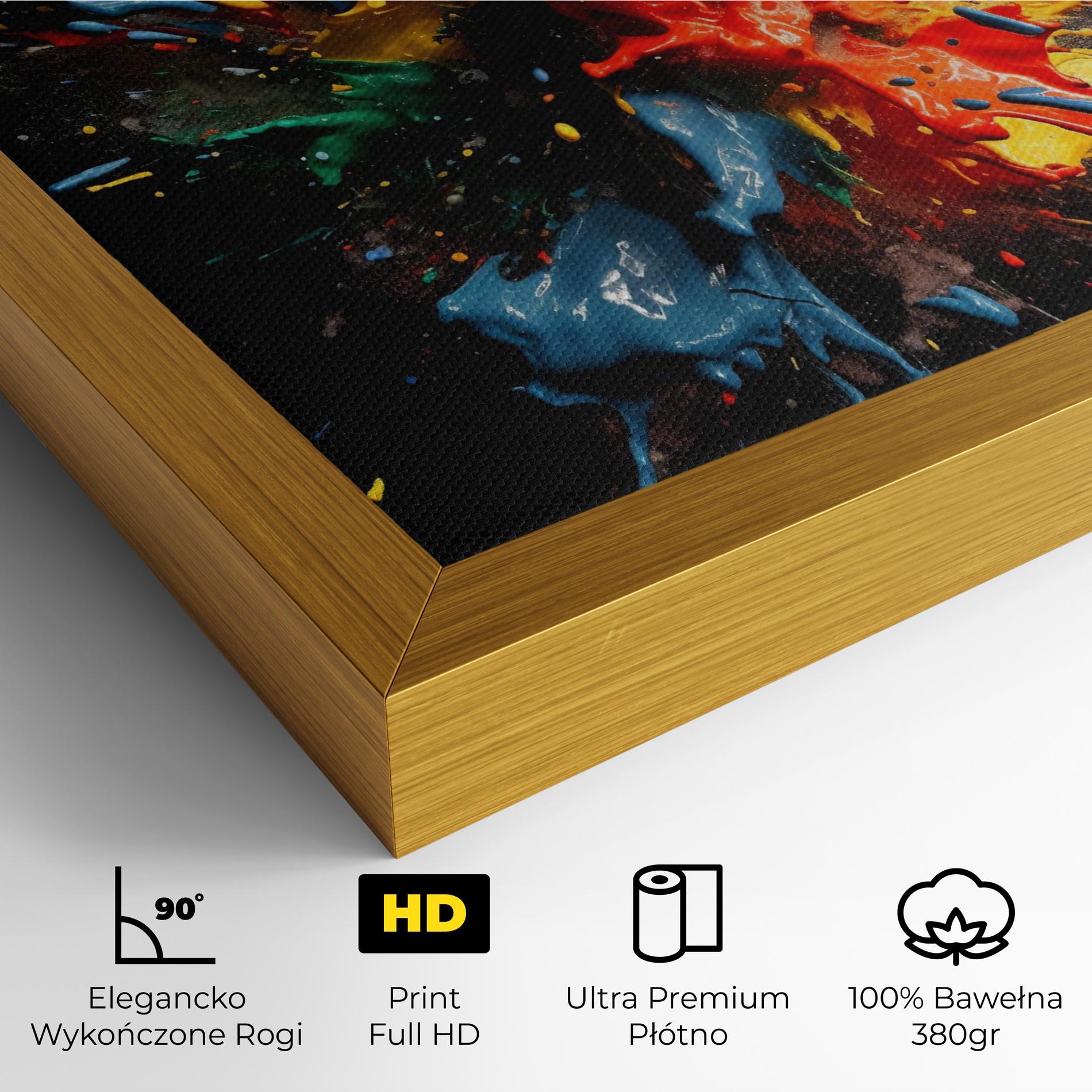 Obraz na Płótnie Floating Color Splash mockup 4