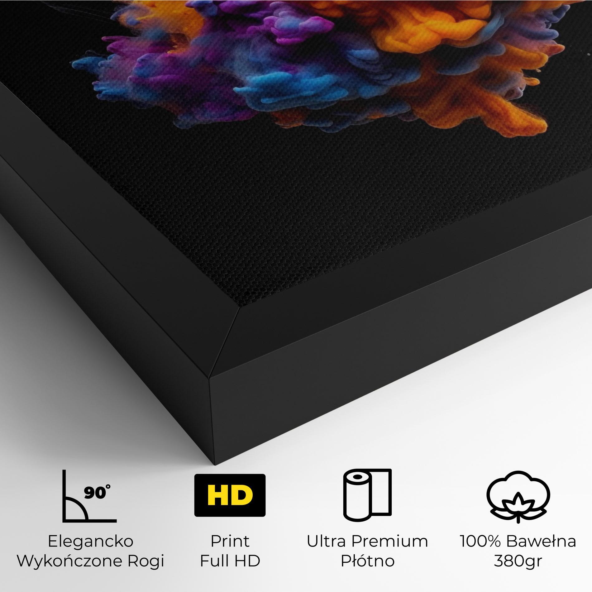 Obraz na Płótnie Colorful Cloud Liquid mockup 4