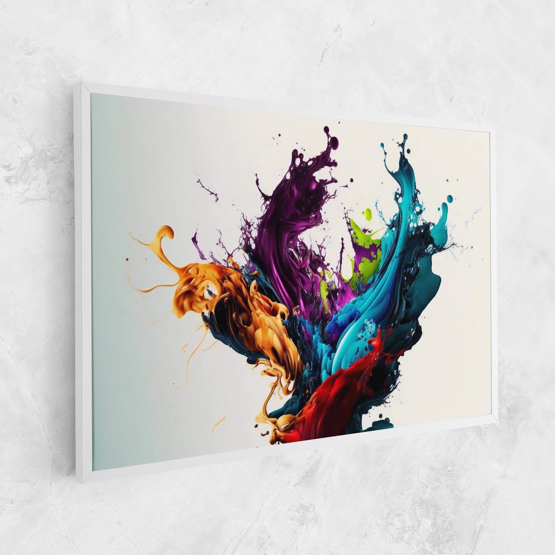 Obraz na Płótnie Dark Purple Splash mockup 1