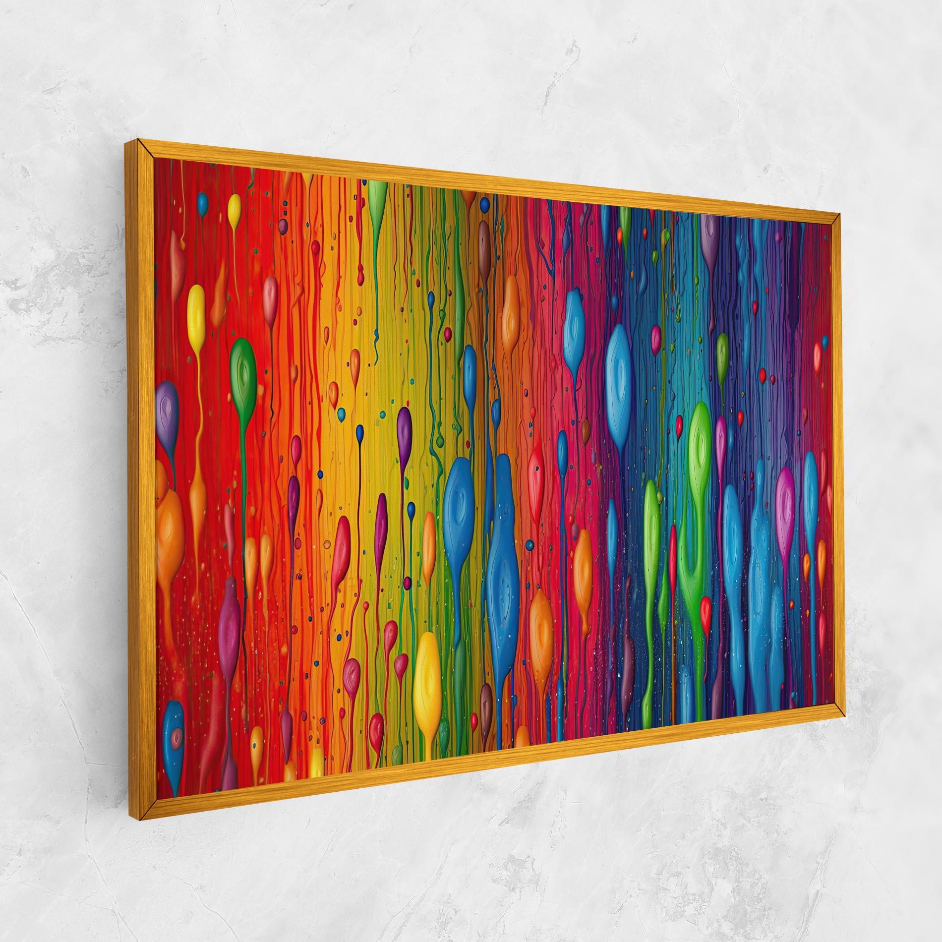 Obraz na Płótnie Abstract Rainbow Pattern mockup 1