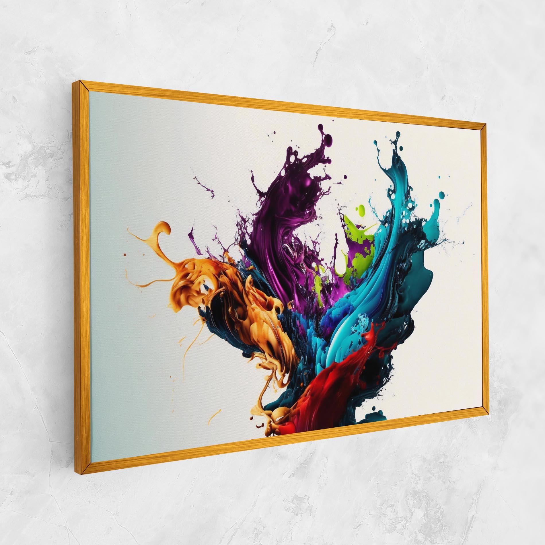 Obraz na Płótnie Dark Purple Splash mockup 1