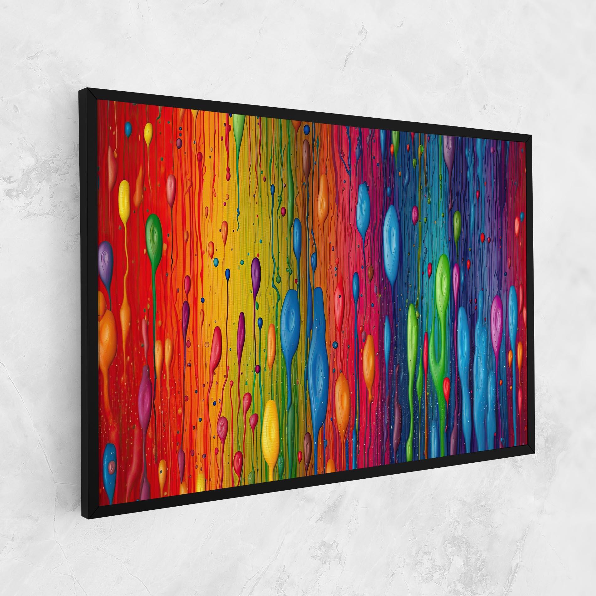 Obraz na Płótnie Abstract Rainbow Pattern mockup 1