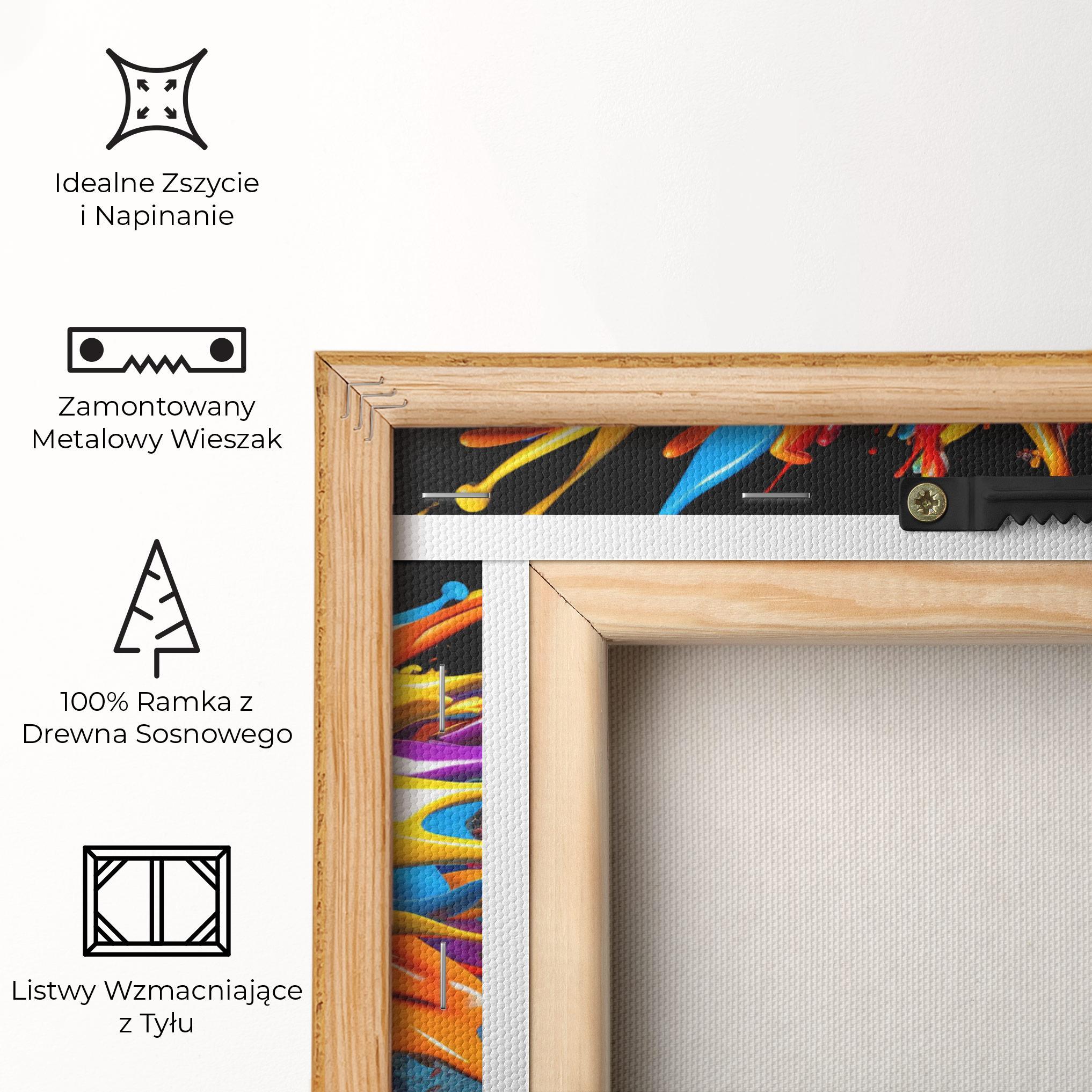 Obraz na Płótnie 3d Color Splash mockup 5