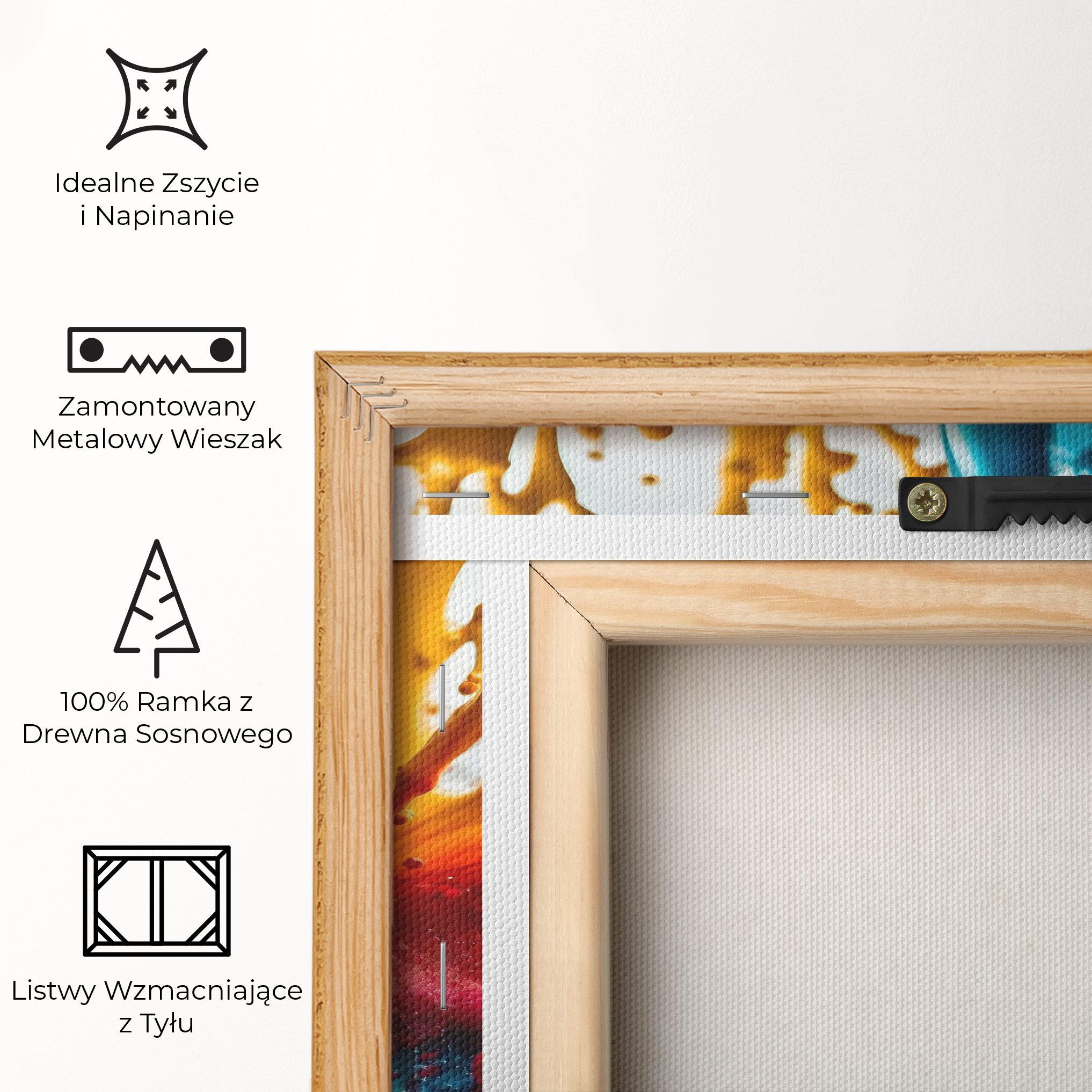 Obraz na Płótnie Colorful Water Splash mockup 5