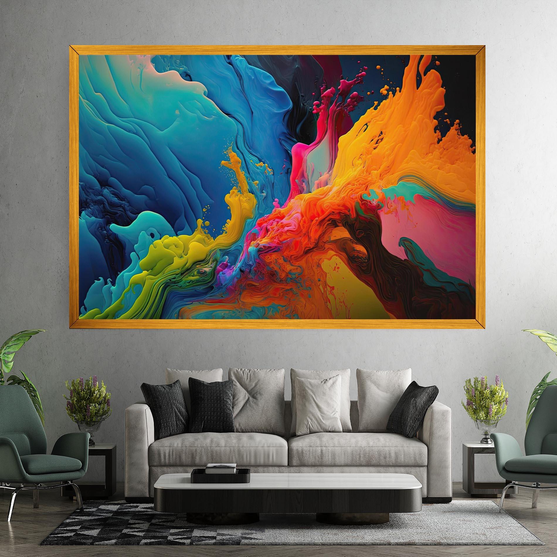 Obraz na Płótnie Color Floating mockup 7