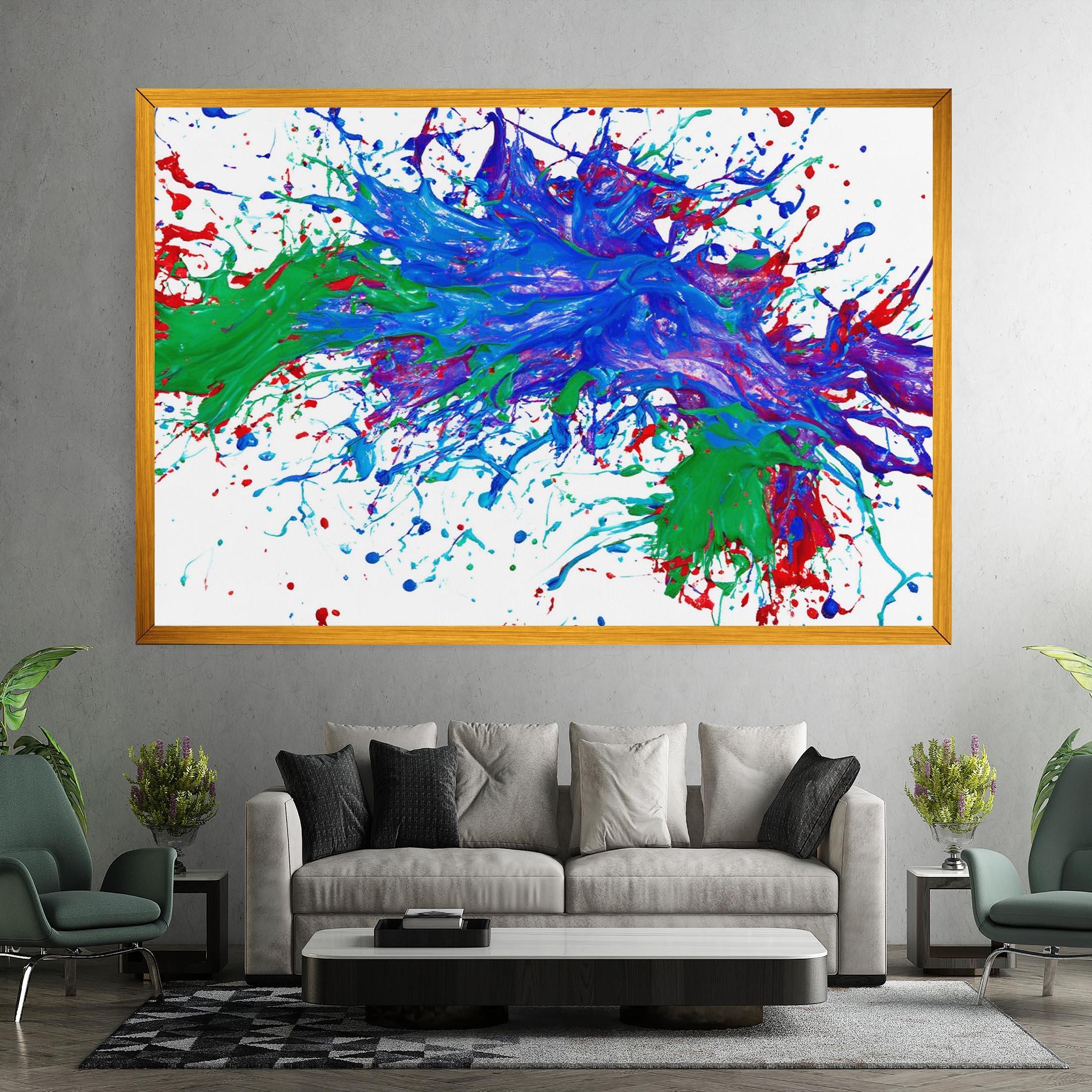 Obraz na Płótnie Colorful Blue Purple mockup 7