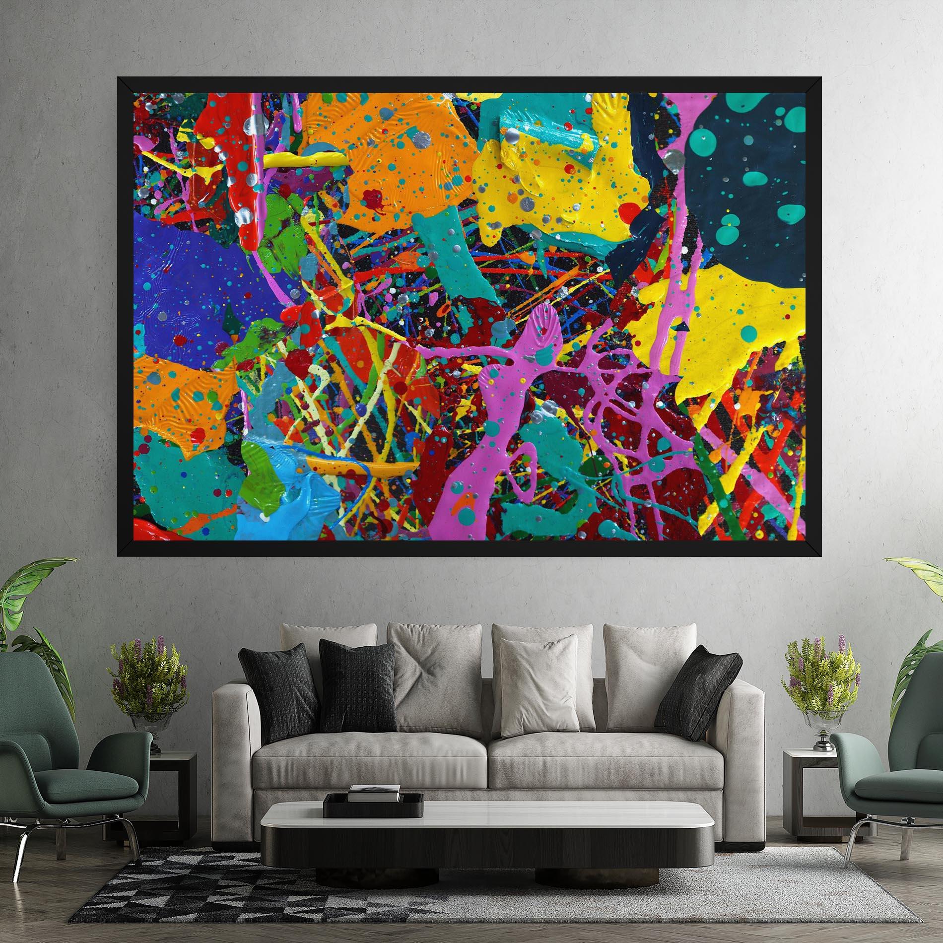 Obraz na Płótnie Dark Panorama mockup 7