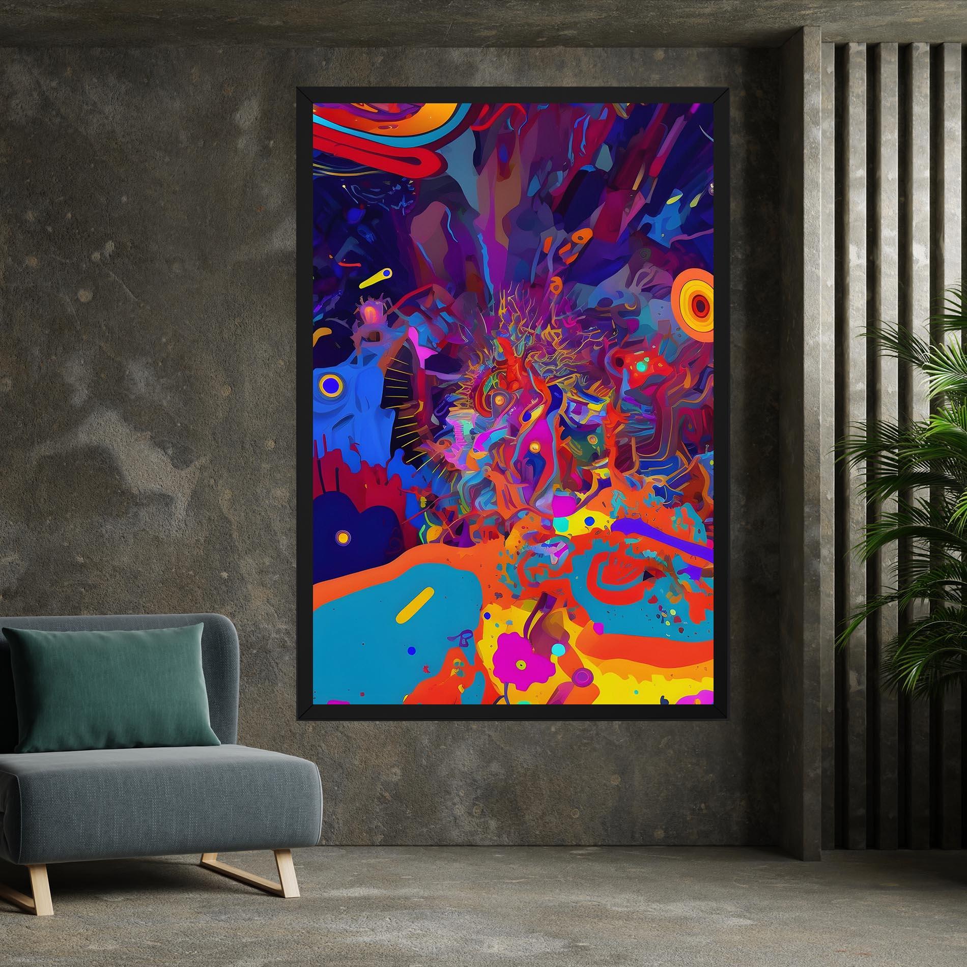 Obraz na Płótnie Abstract Color Work mockup 7