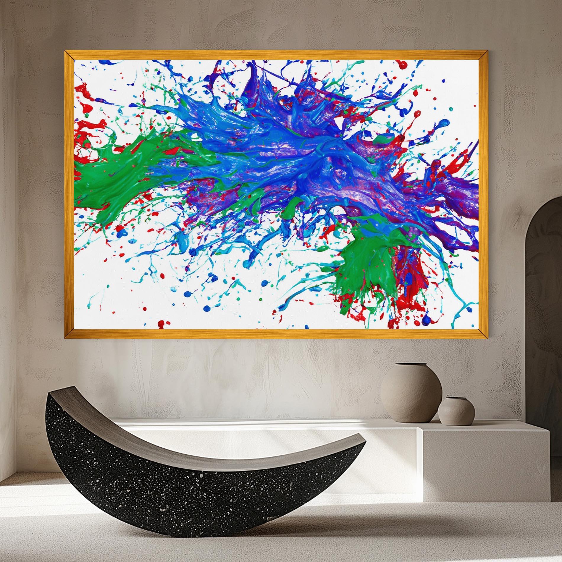 Obraz na Płótnie Colorful Blue Purple mockup 8