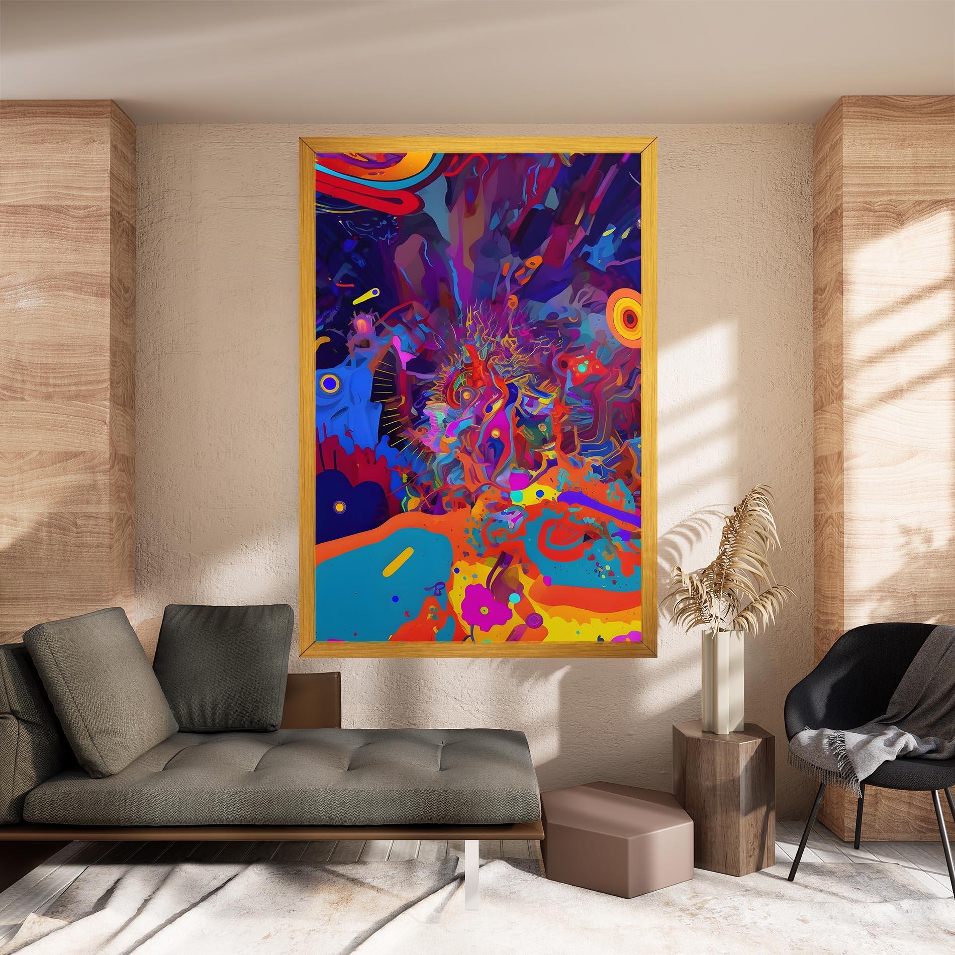 Obraz na Płótnie Abstract Color Work mockup 8