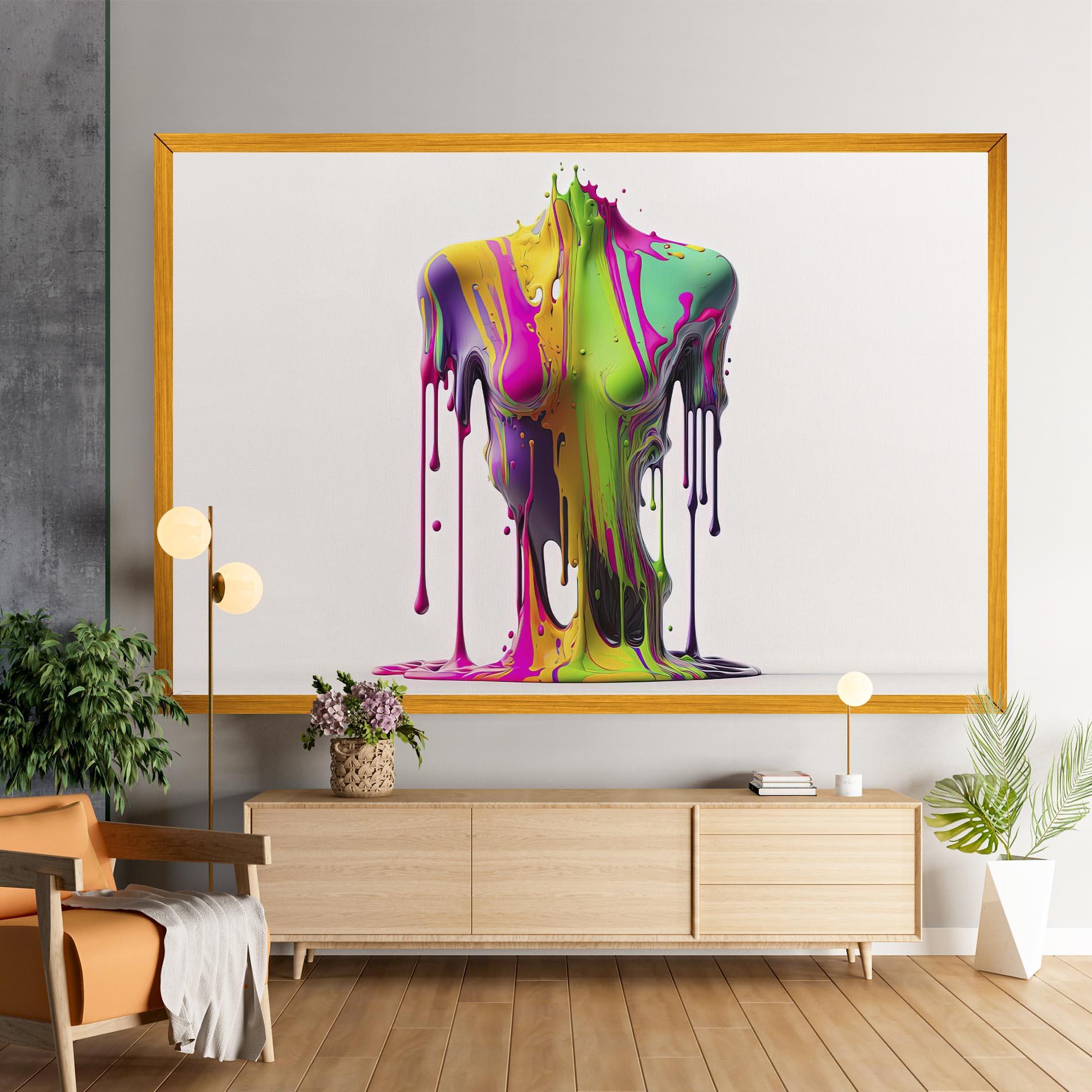 Obraz na Płótnie Colorful Body mockup 9