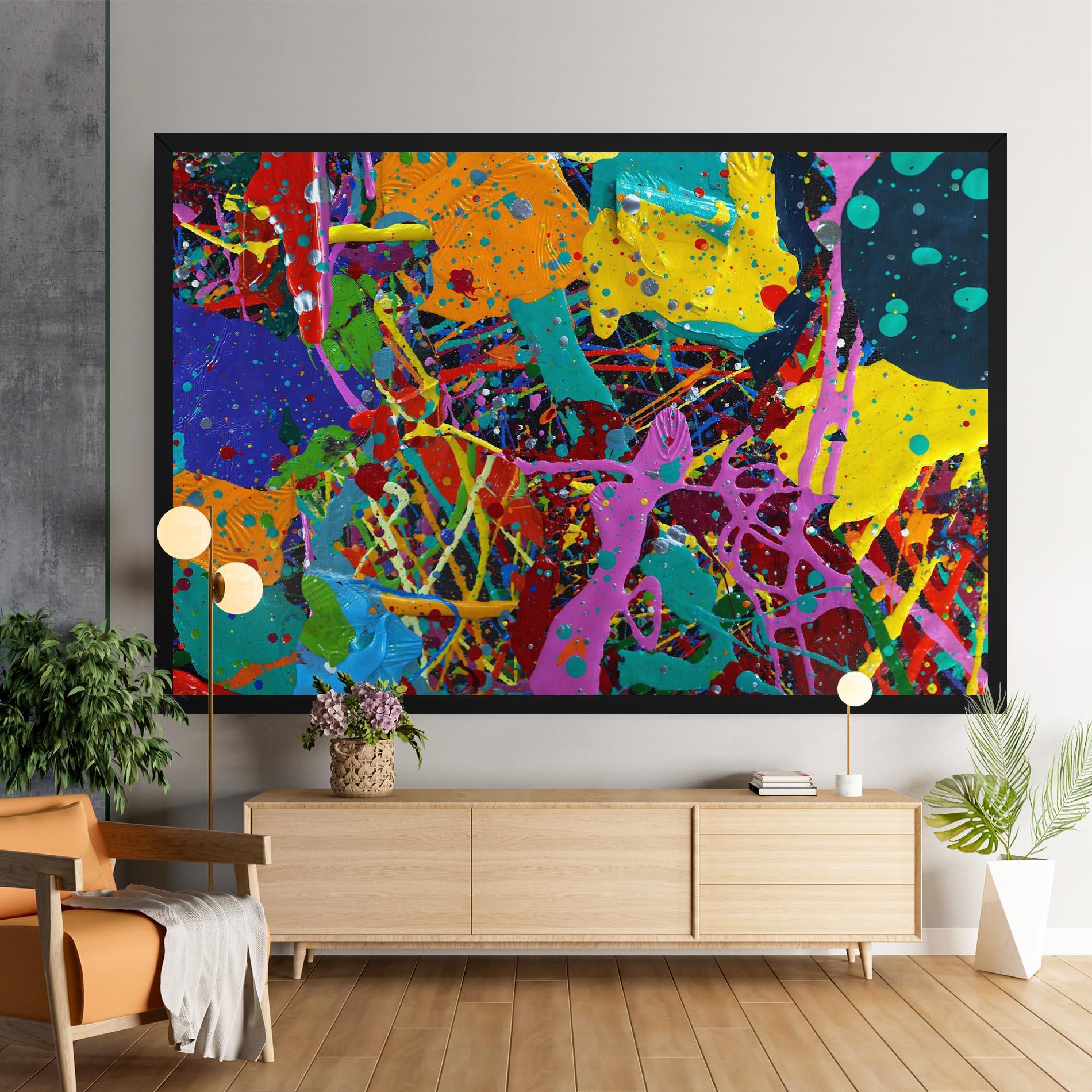 Obraz na Płótnie Dark Panorama mockup 9