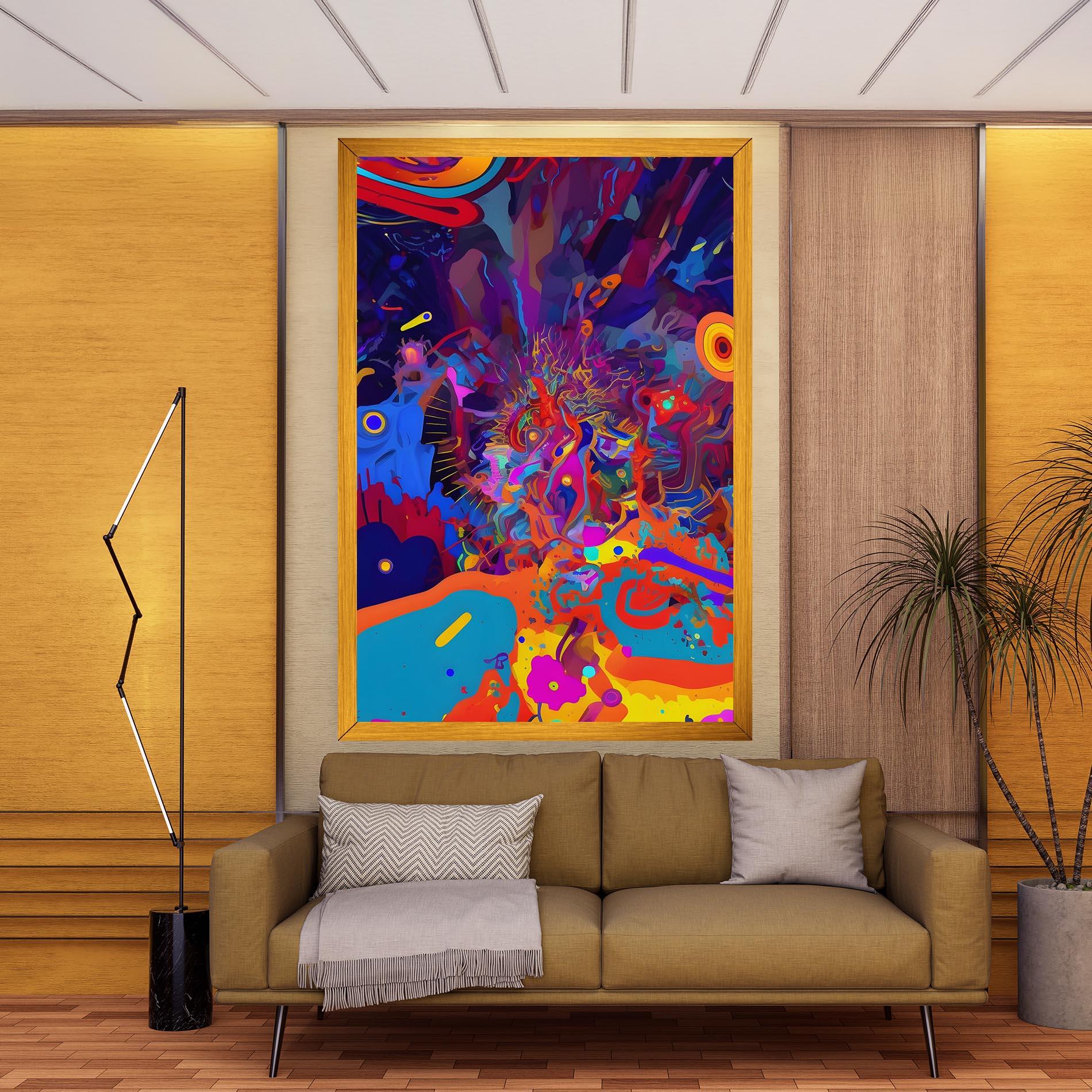 Obraz na Płótnie Abstract Color Work mockup 9