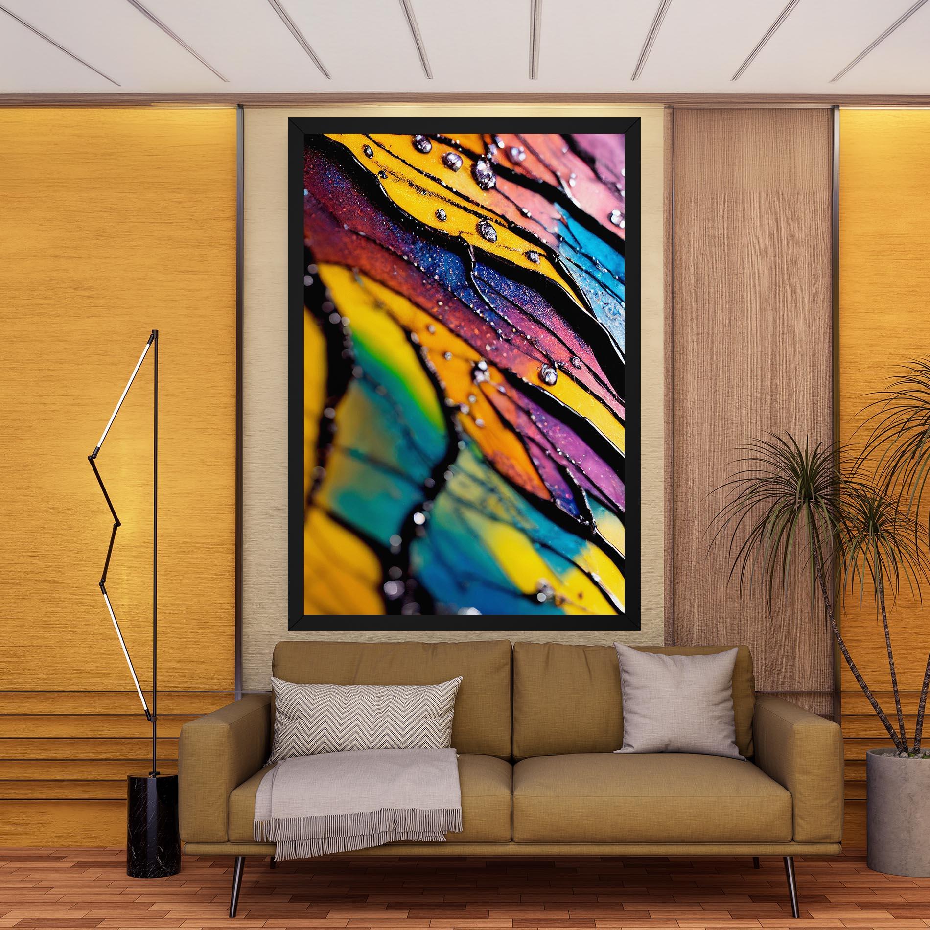 Obraz na Płótnie Beautiful Colorful Epoxy mockup 9