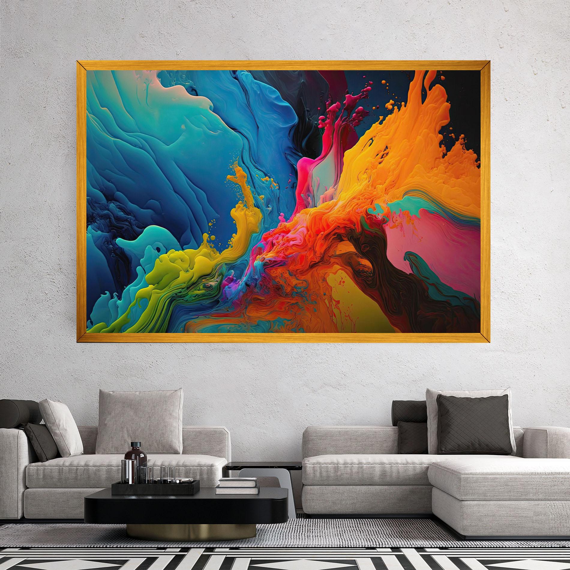 Obraz na Płótnie Color Floating mockup 2