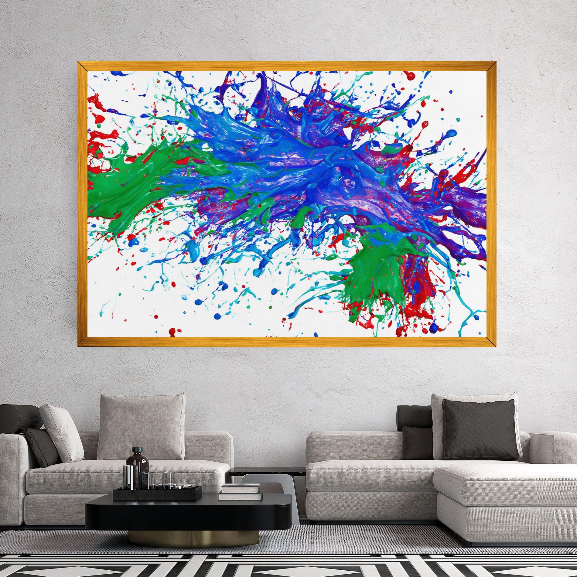 Obraz na Płótnie Colorful Blue Purple mockup 2