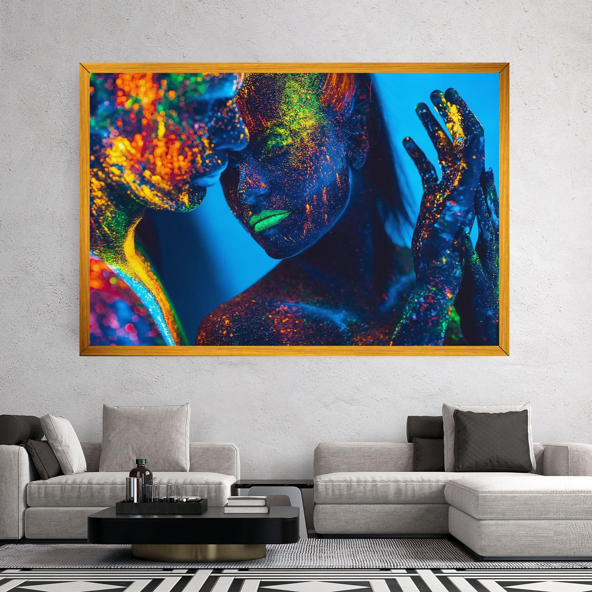 Obraz na Płótnie Fluorescent Couple mockup 2