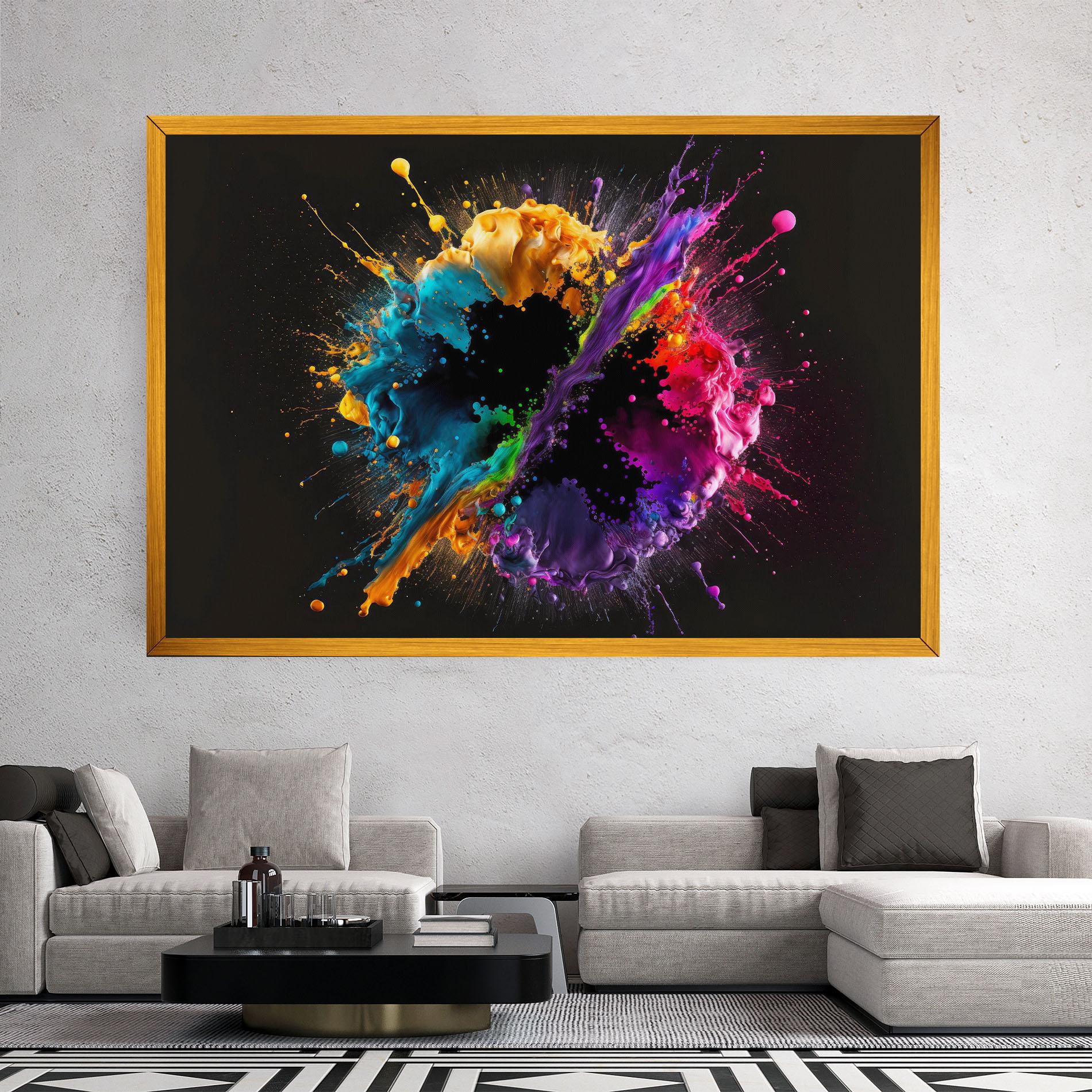 Obraz na Płótnie Oily Splash Explosion mockup 2