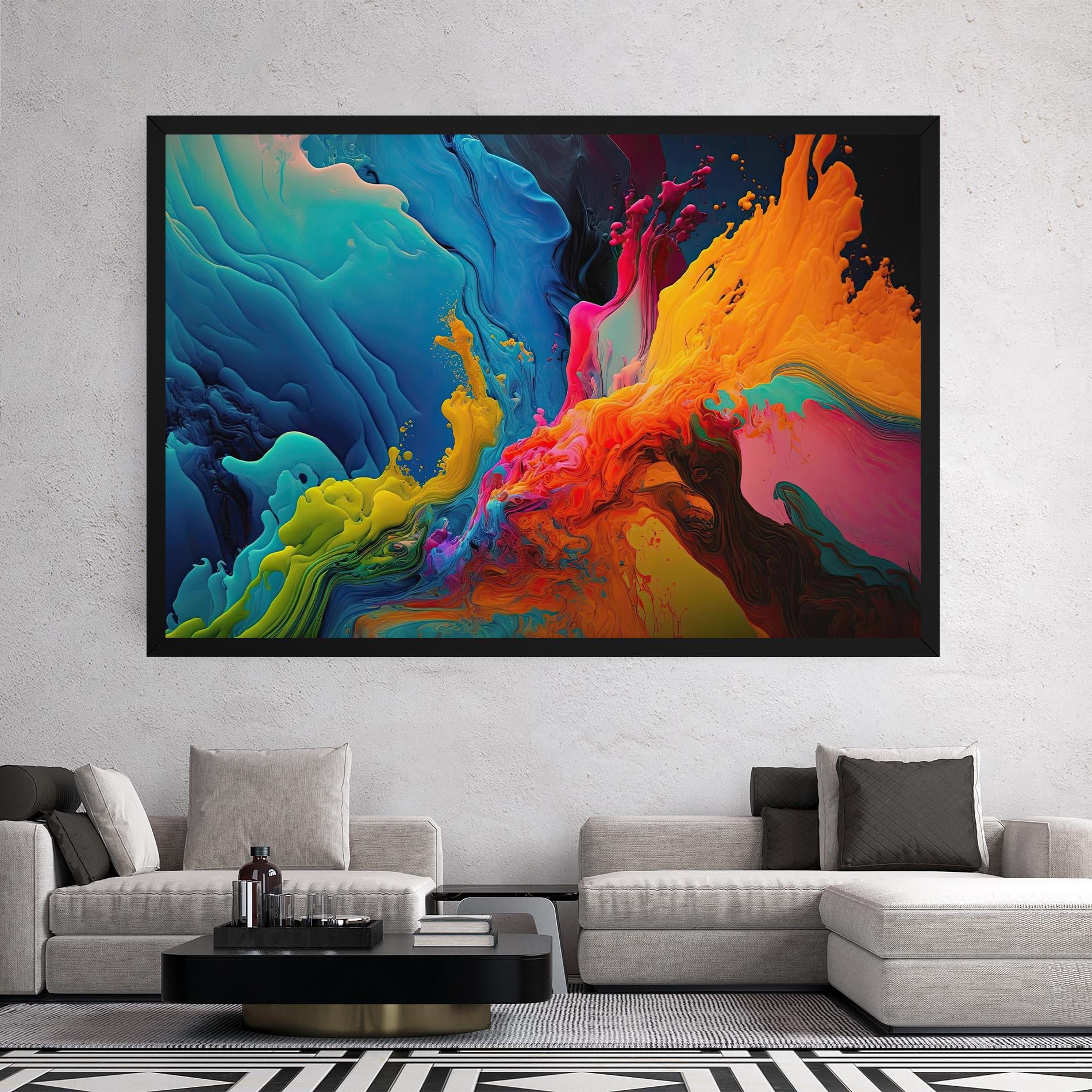 Obraz na Płótnie Color Floating mockup 2