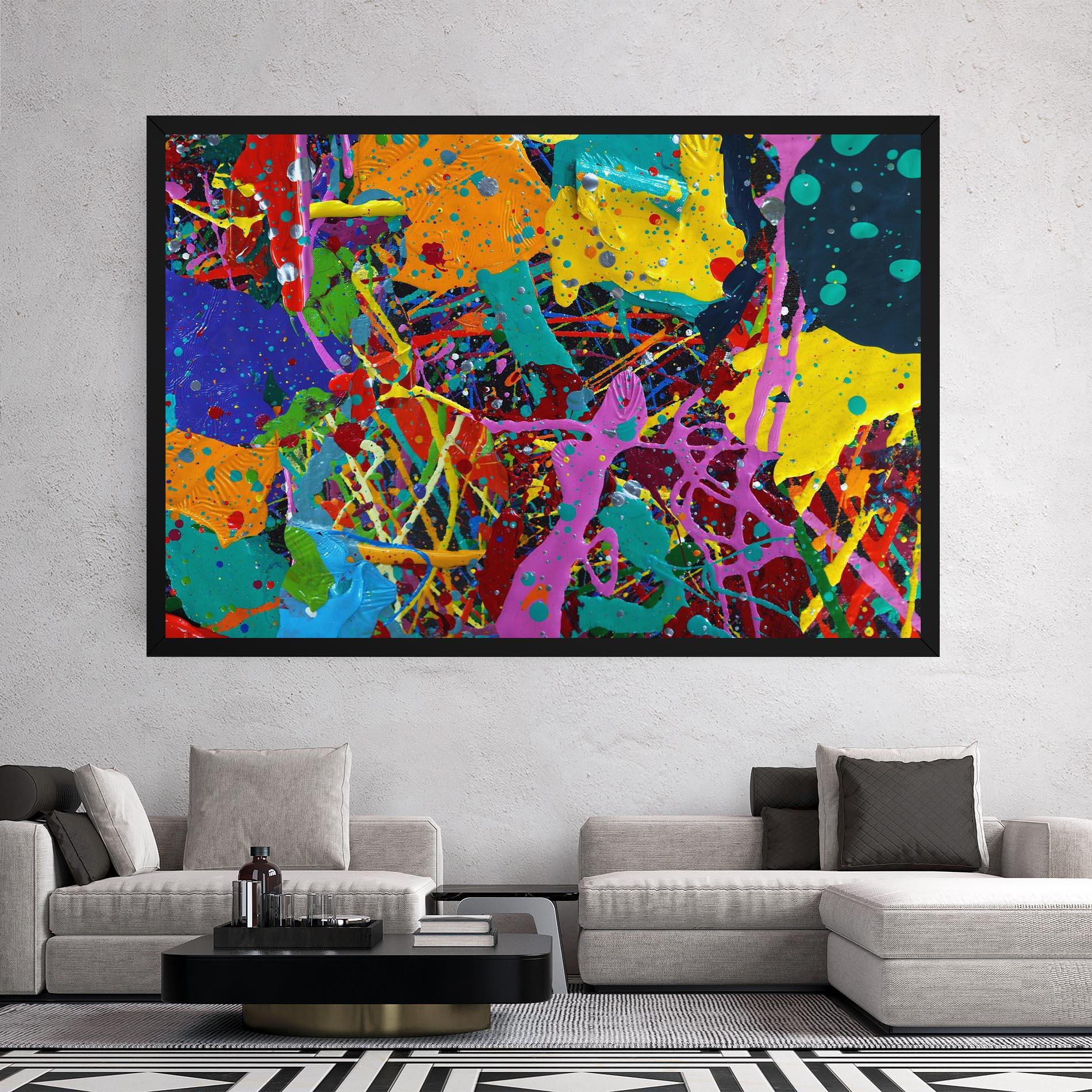 Obraz na Płótnie Dark Panorama mockup 2