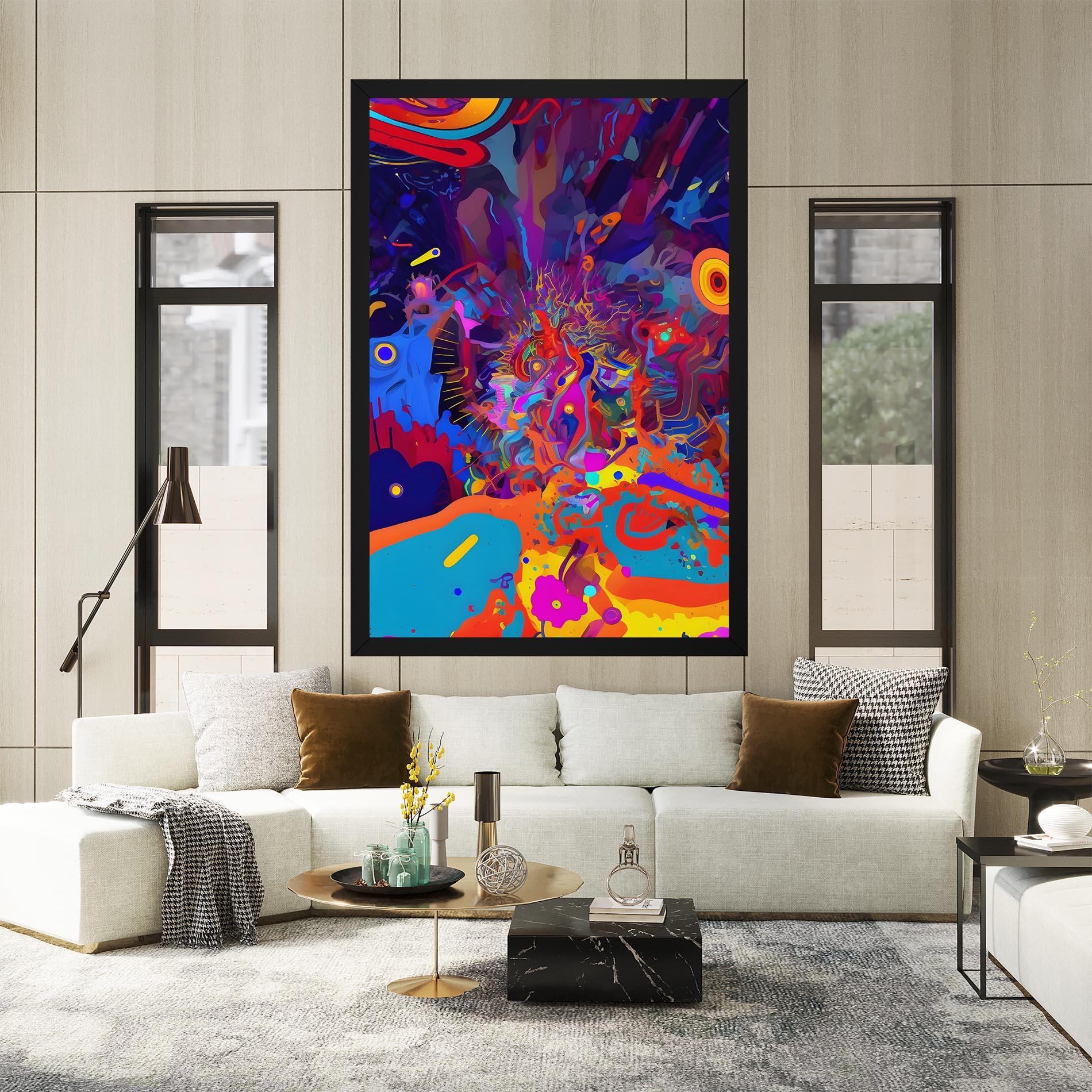 Obraz na Płótnie Abstract Color Work mockup 2