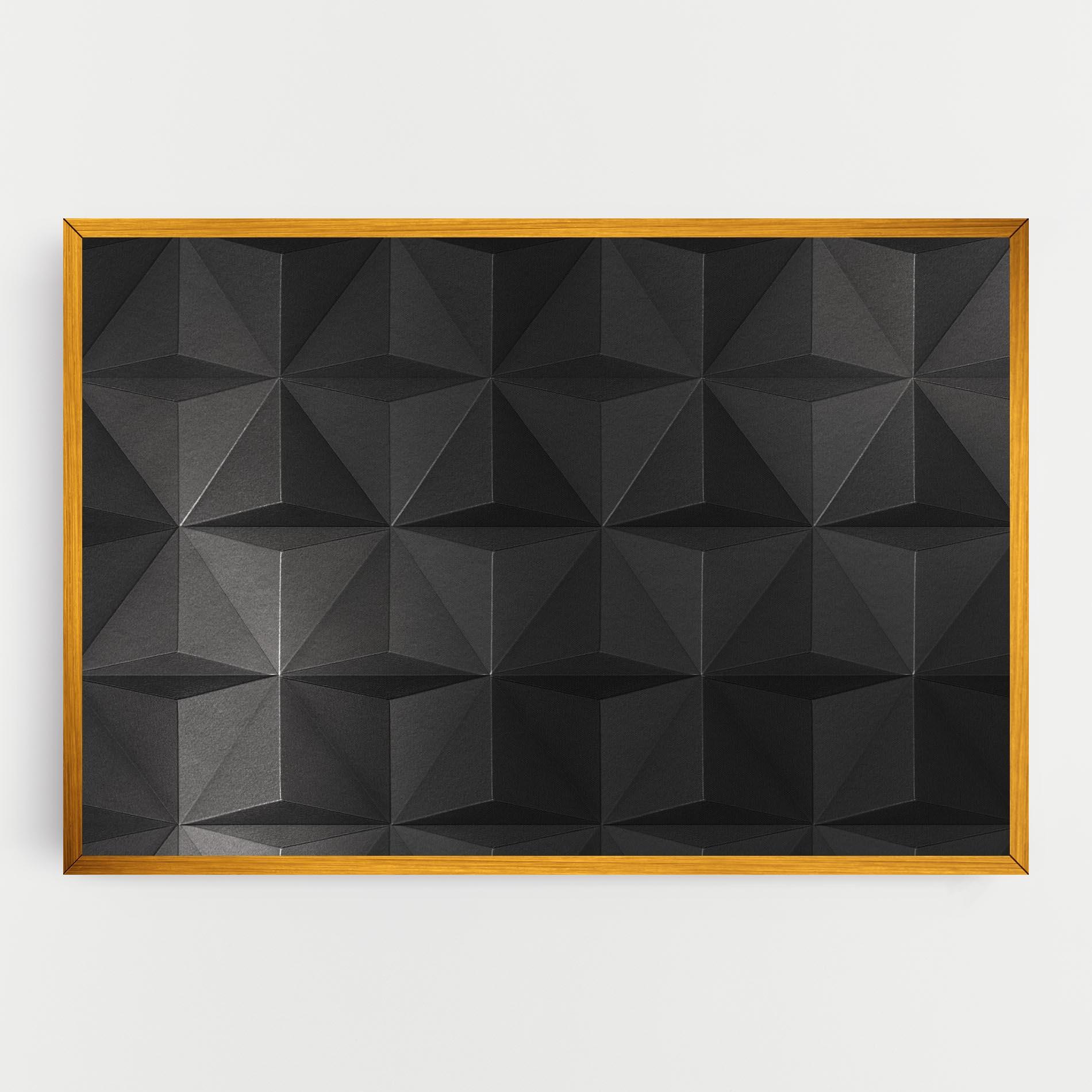 Obraz na Płótnie Black Shade Triangle mockup 0