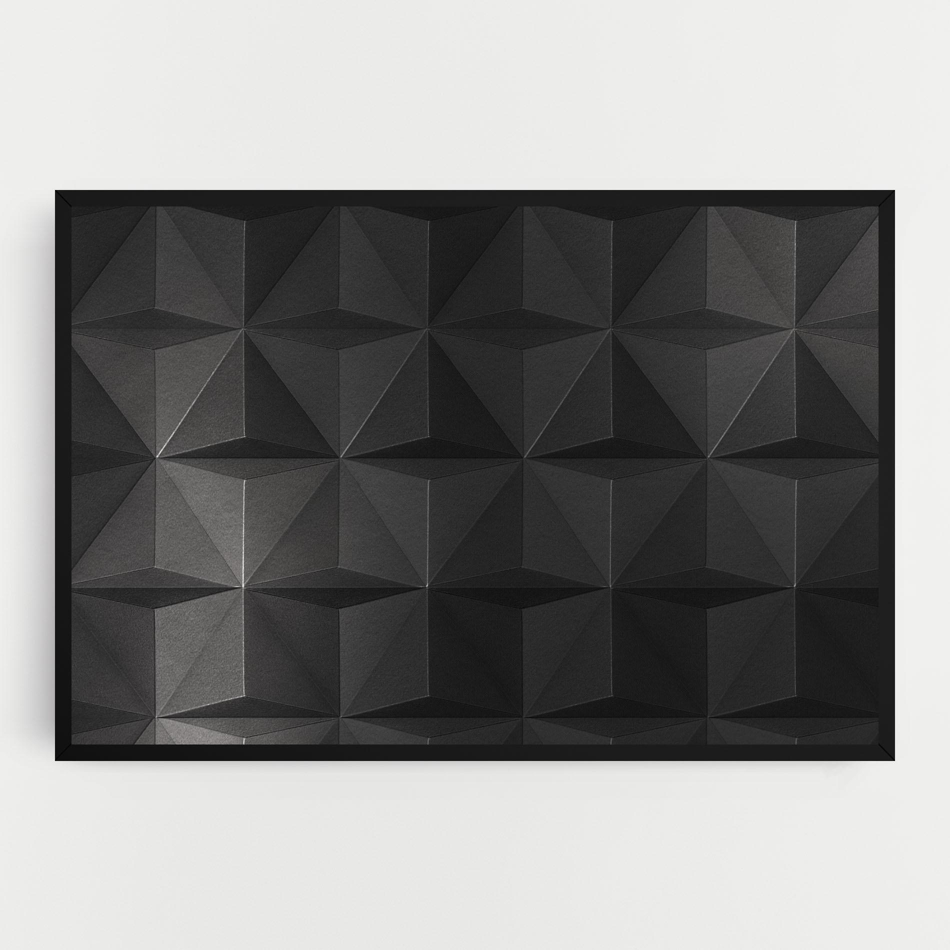 Obraz na Płótnie Black Shade Triangle mockup 0