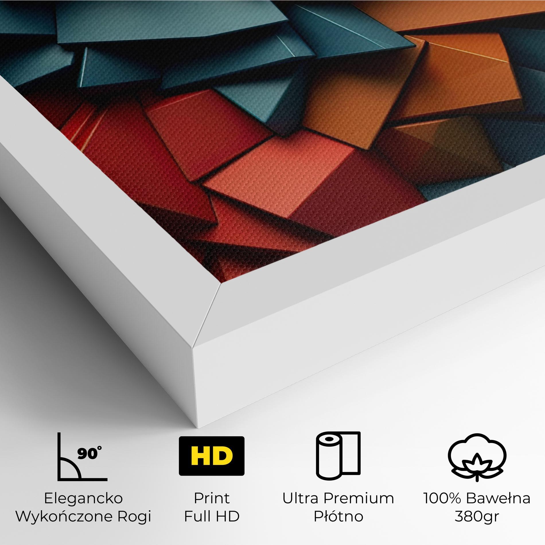 Obraz na Płótnie Multicolor Triangle mockup 4