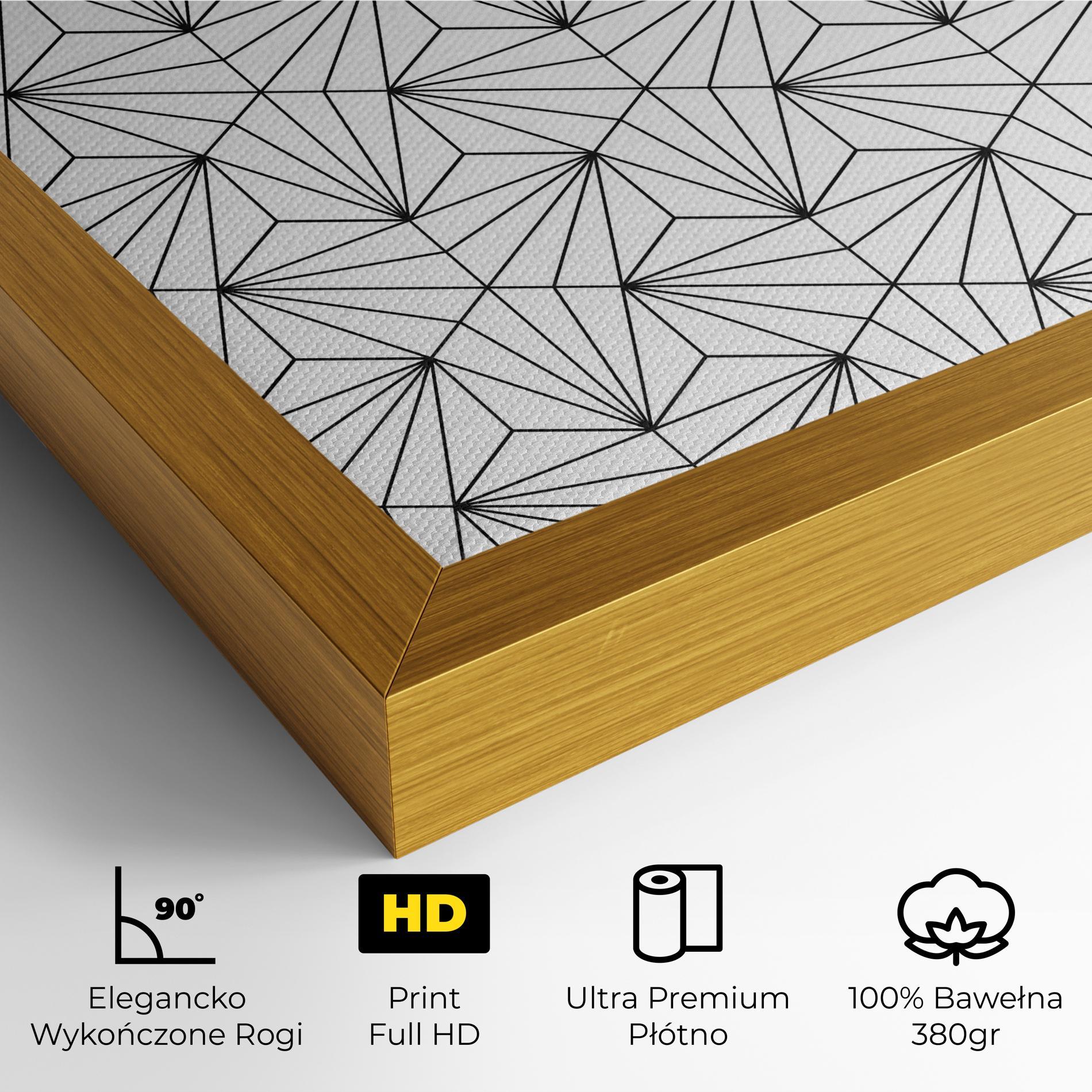 Obraz na Płótnie Black Triangle mockup 4