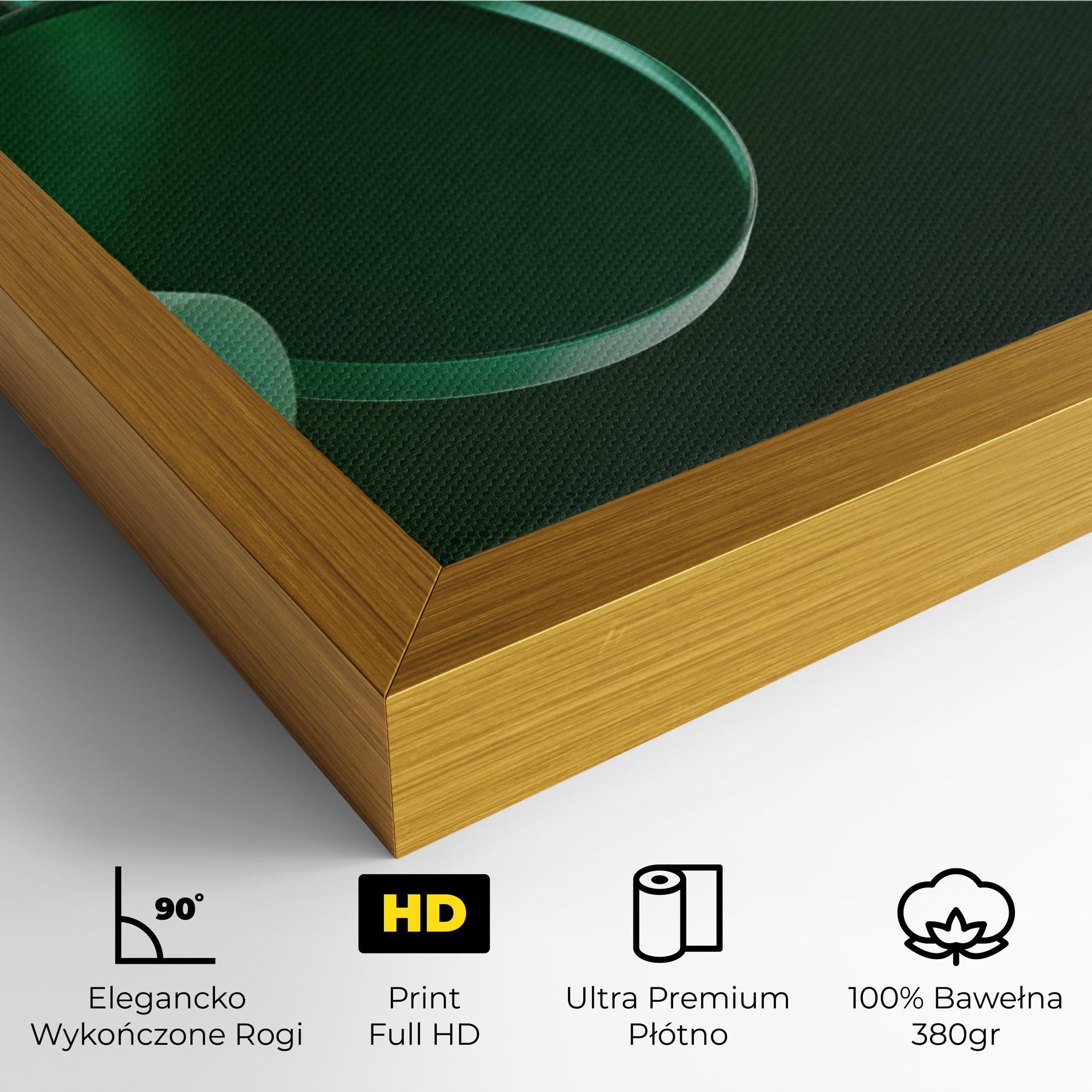 Obraz na Płótnie Green Circle Floating mockup 4