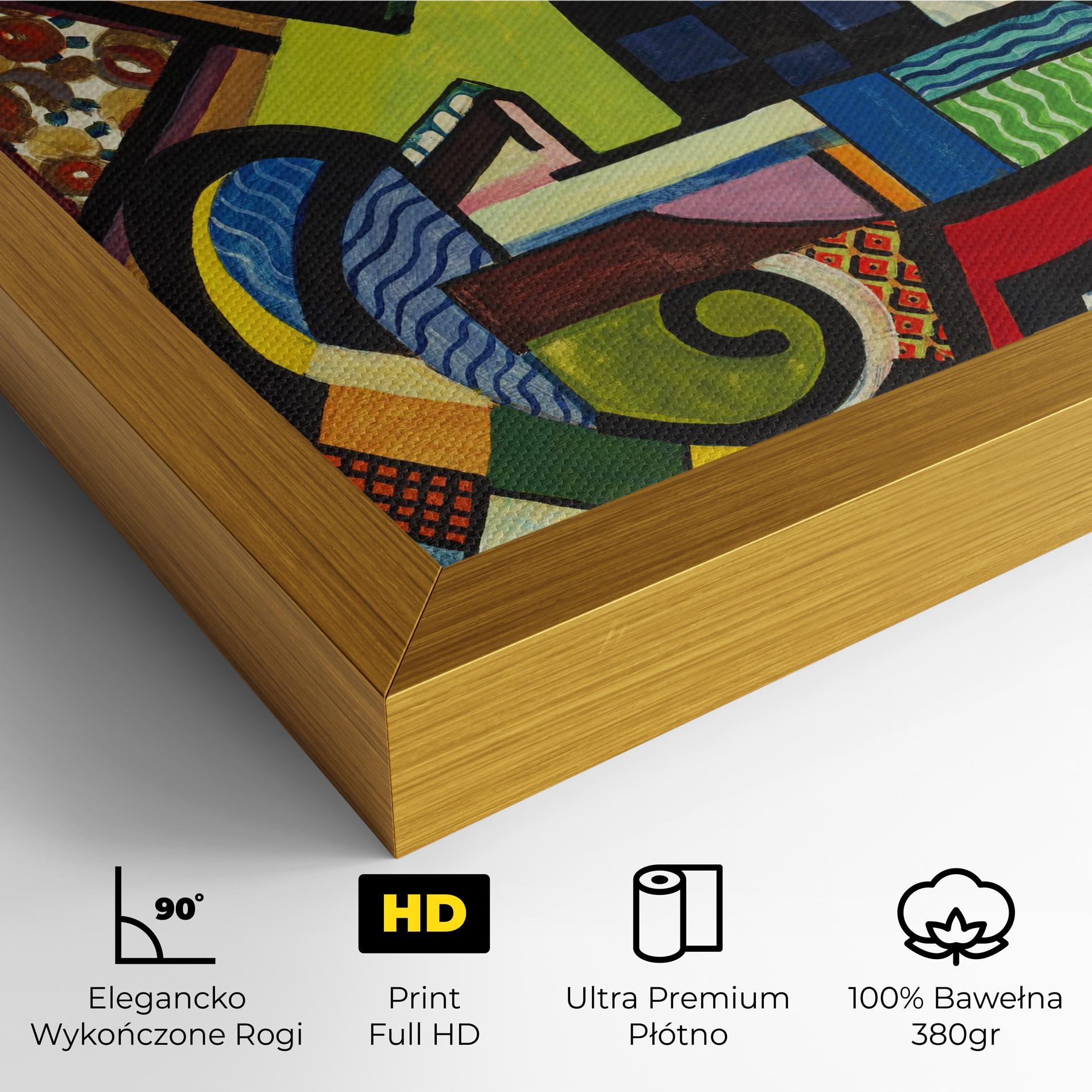 Obraz na Płótnie Mix Color Shapes mockup 4