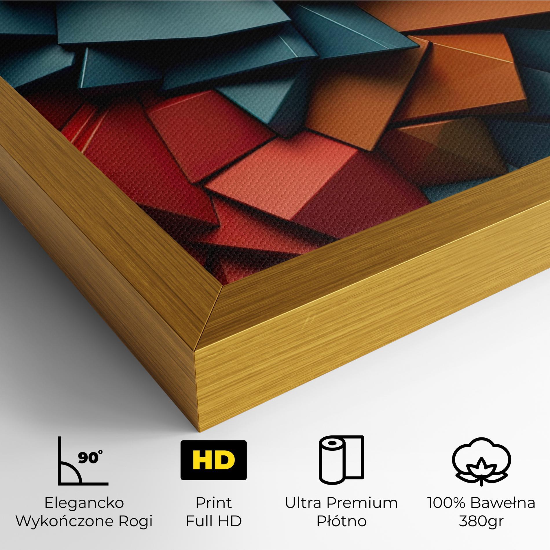 Obraz na Płótnie Multicolor Triangle mockup 4