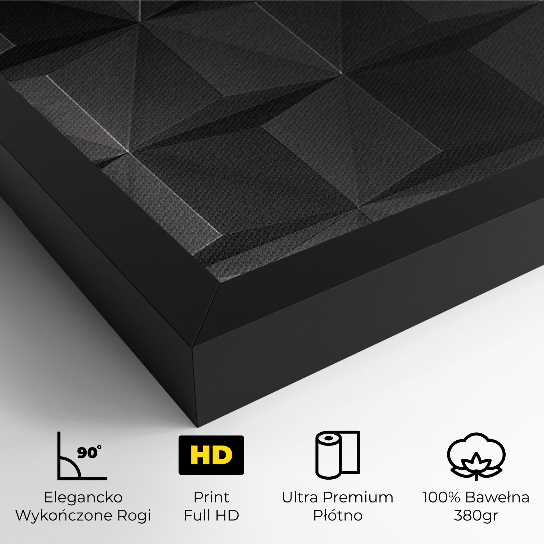 Obraz na Płótnie Black Shade Triangle mockup 4