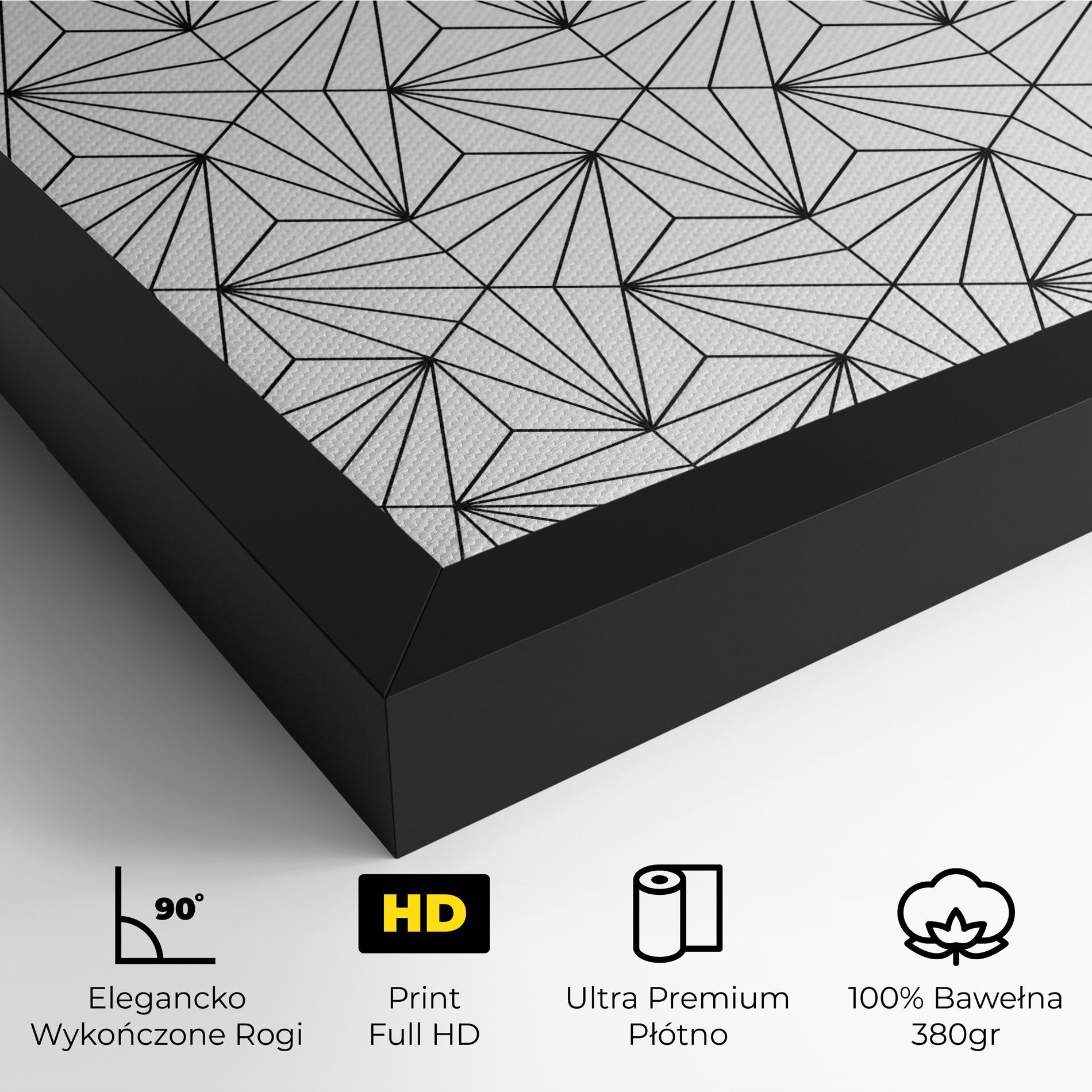 Obraz na Płótnie Black Triangle mockup 4