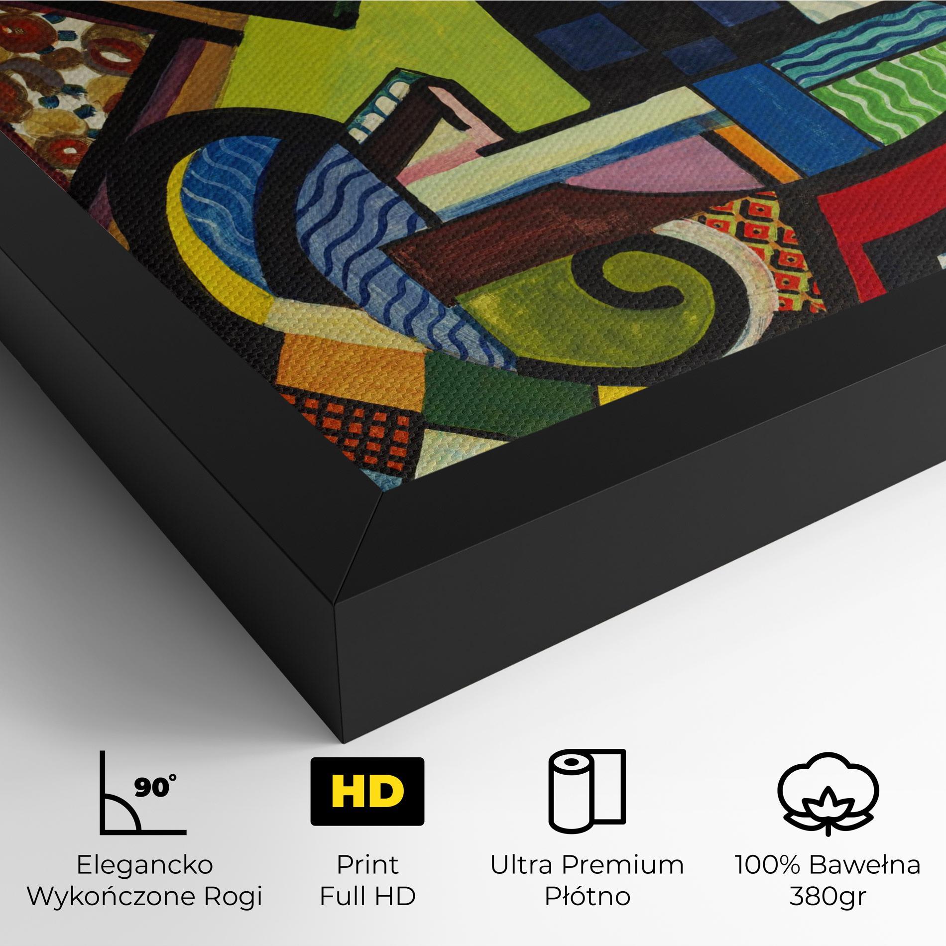 Obraz na Płótnie Mix Color Shapes mockup 4