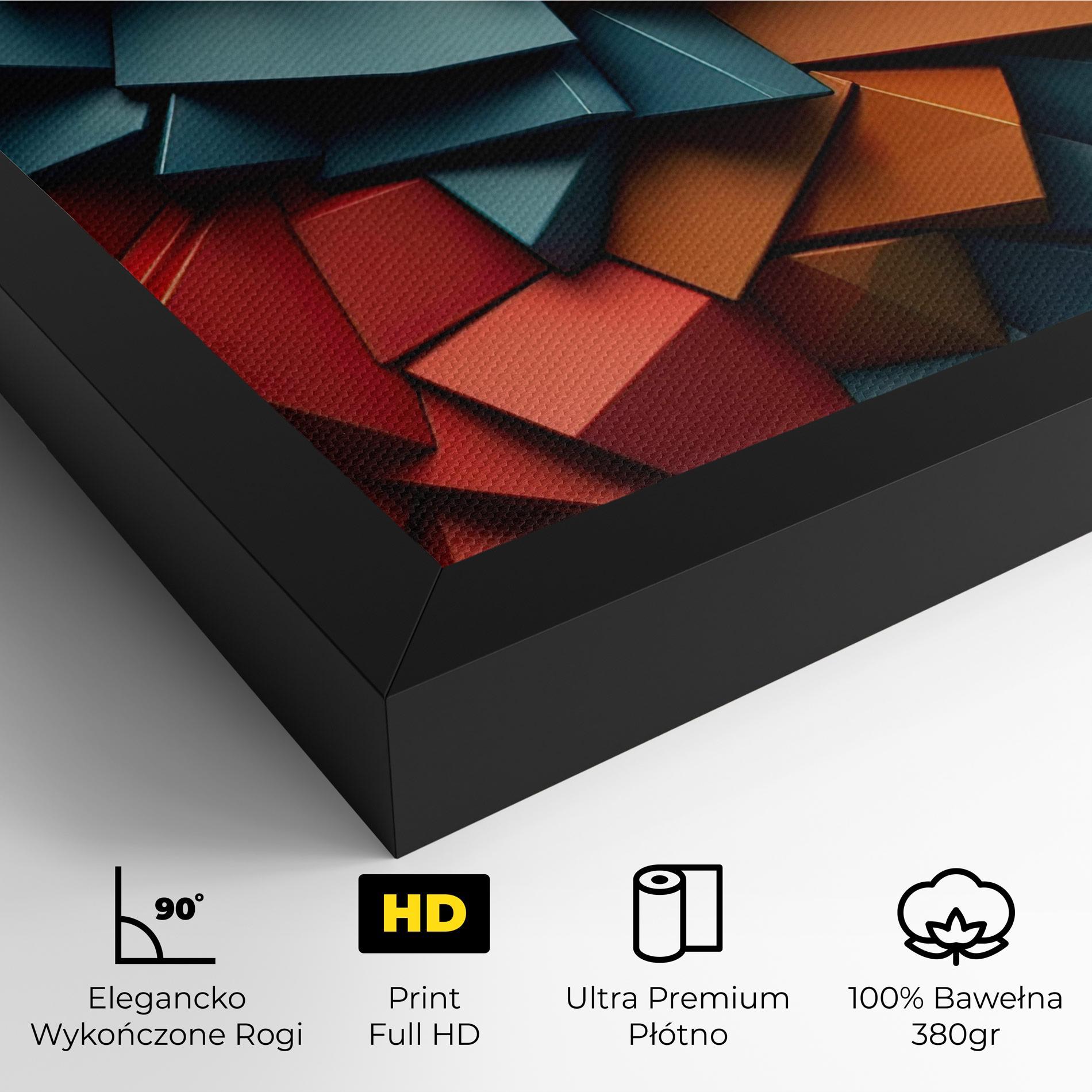 Obraz na Płótnie Multicolor Triangle mockup 4