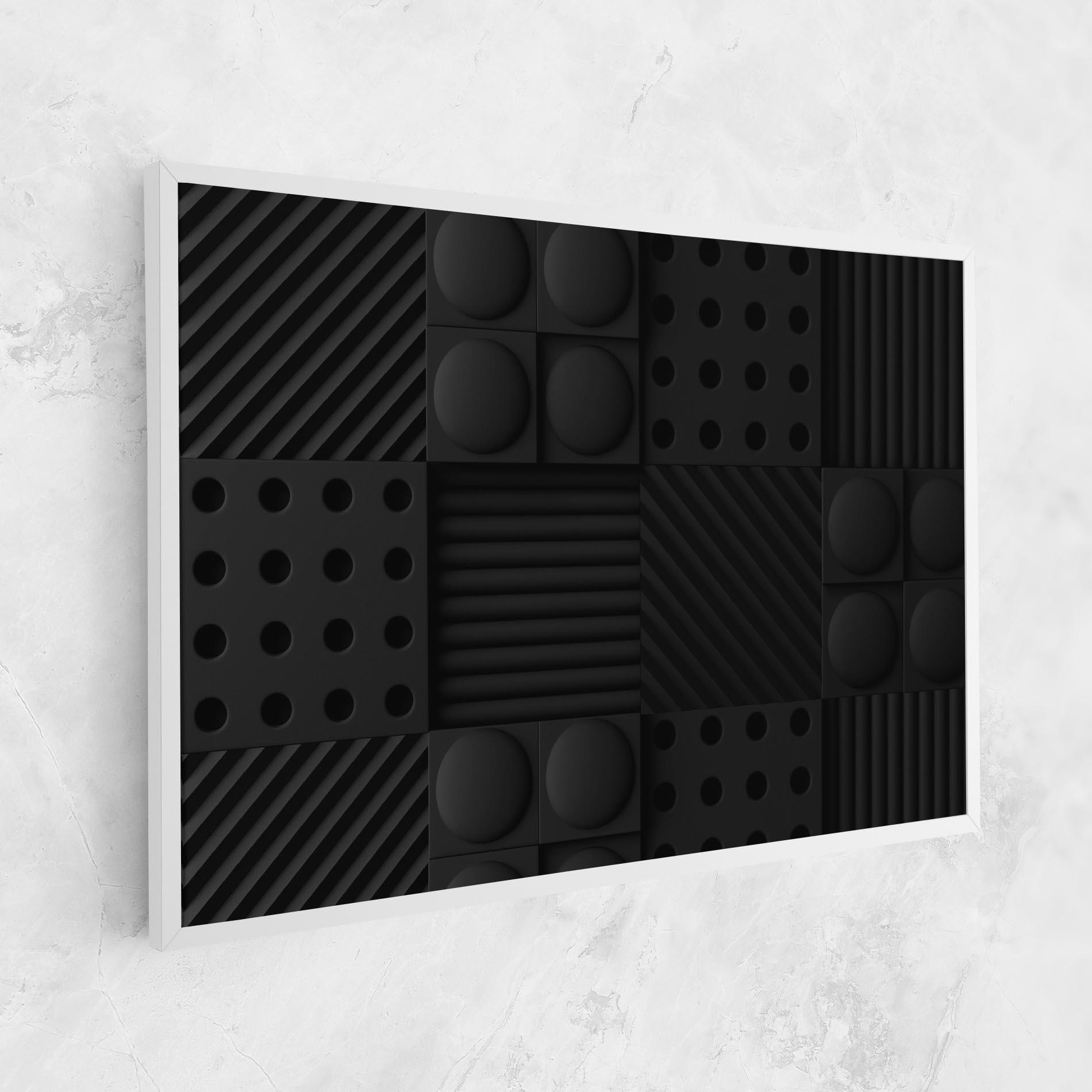 Obraz na Płótnie Black Square Circle mockup 1
