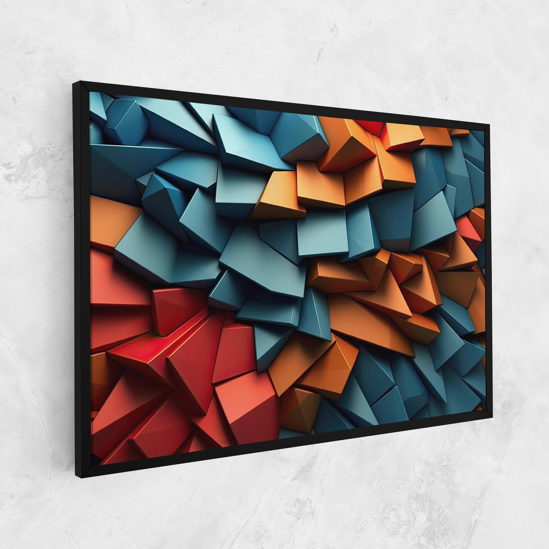 Obraz na Płótnie Multicolor Triangle mockup 1