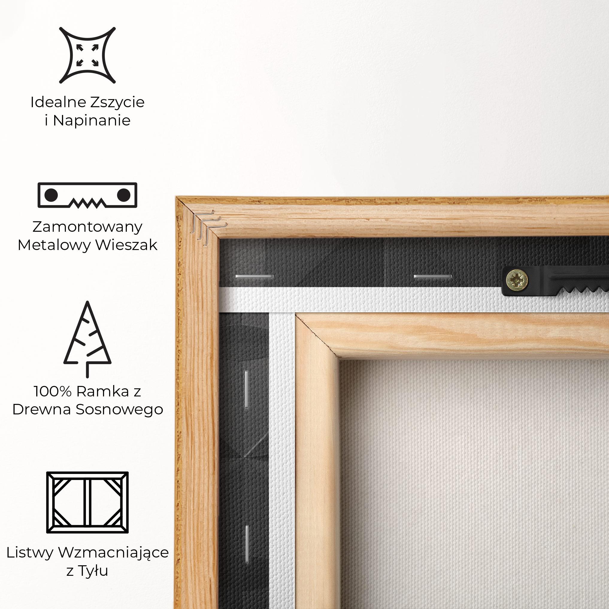 Obraz na Płótnie Black Shade Triangle mockup 5