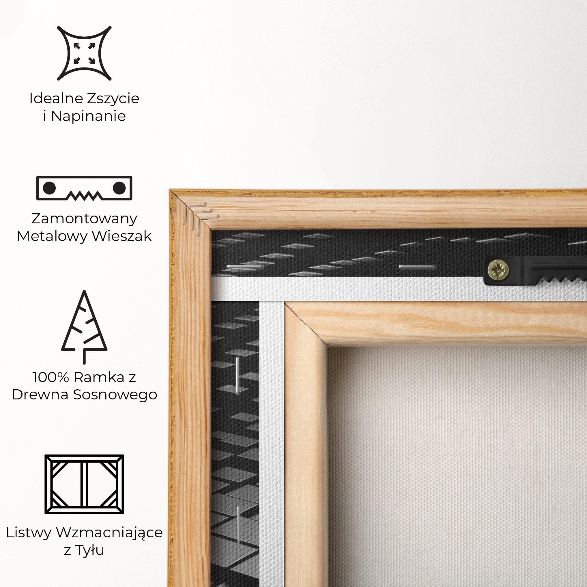 Obraz na Płótnie Black Square Wave mockup 5