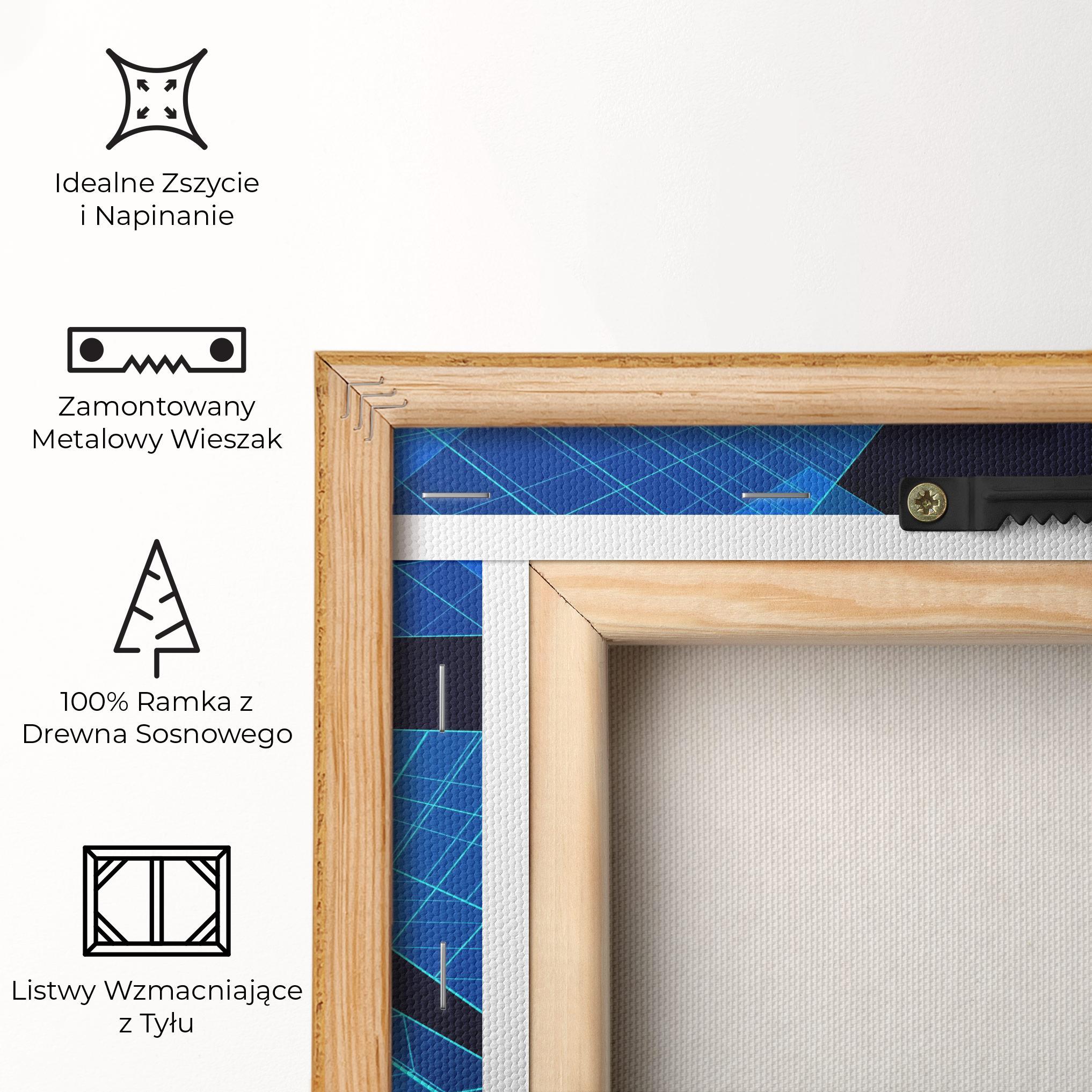 Obraz na Płótnie Blue Buildings mockup 5