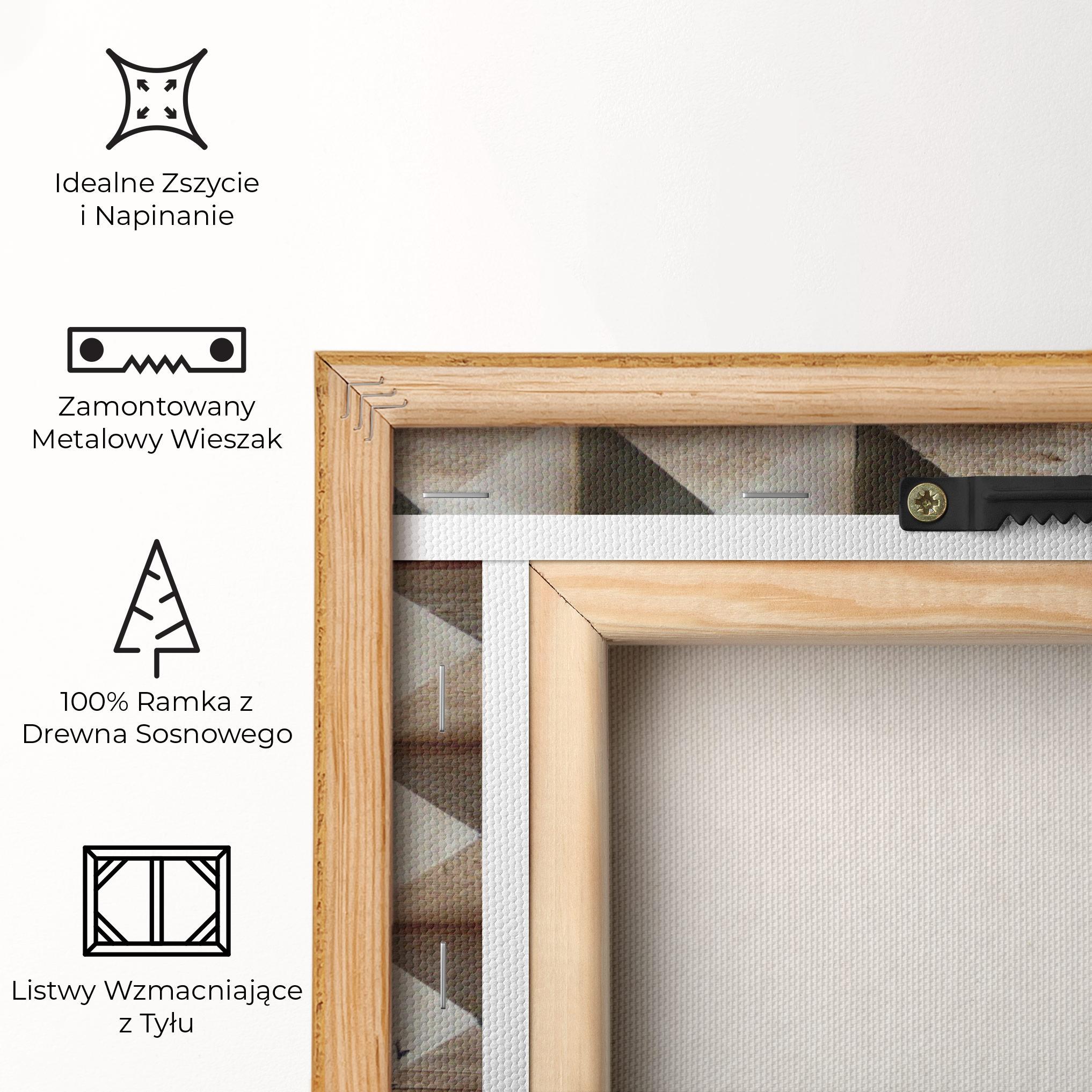 Obraz na Płótnie Cream Pyramid mockup 5