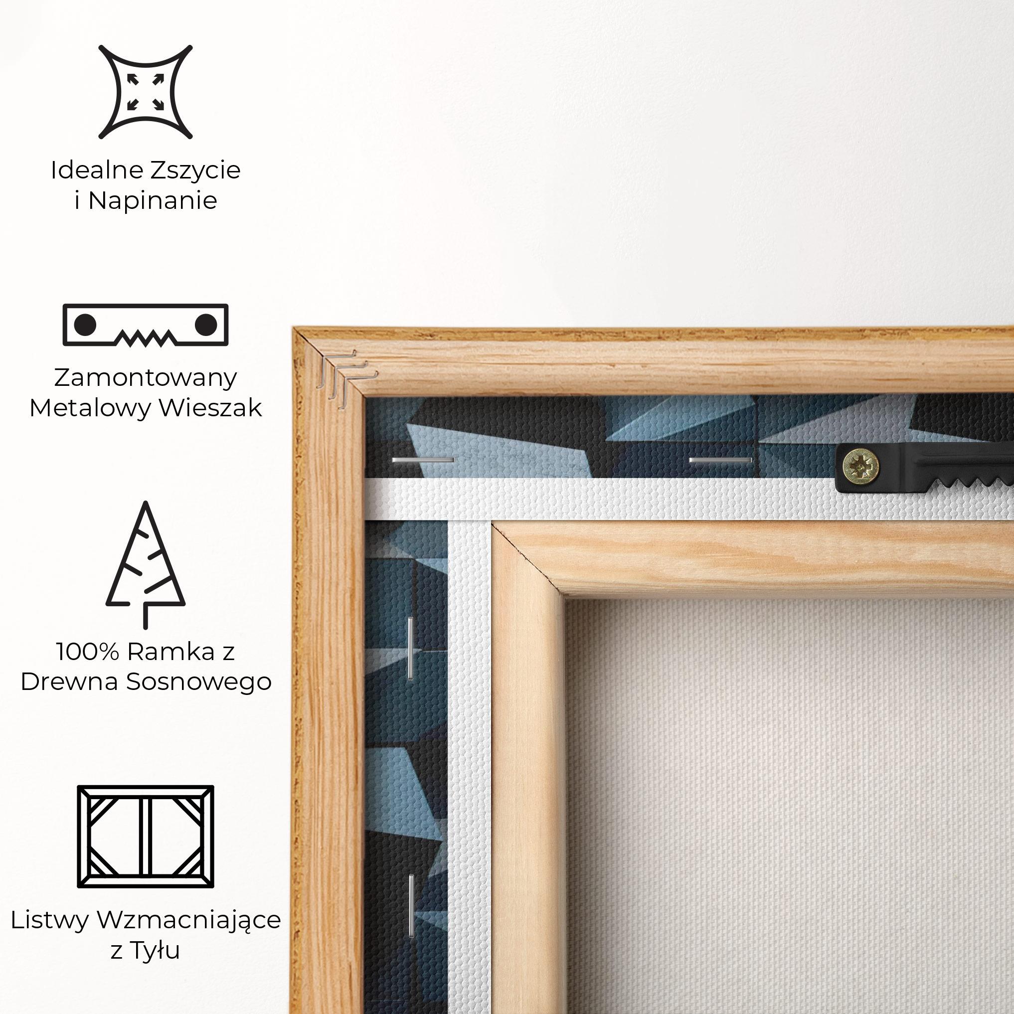 Obraz na Płótnie Dark Blue Square mockup 5