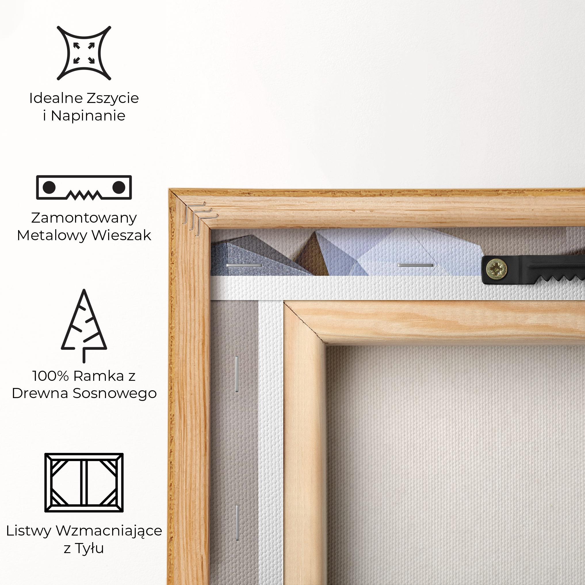 Obraz na Płótnie Geometric 3d Shapes mockup 5