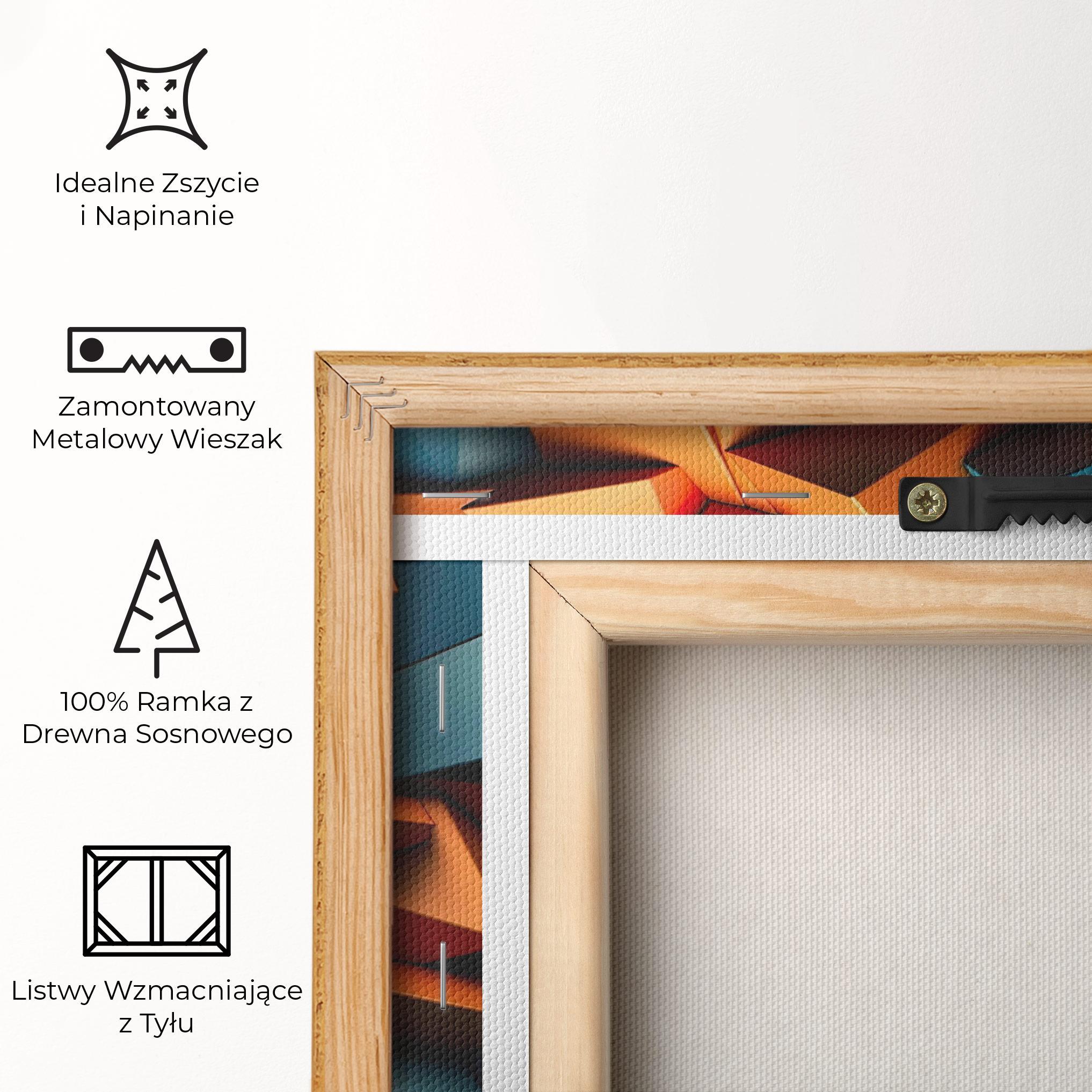 Obraz na Płótnie Multicolor Triangle mockup 5