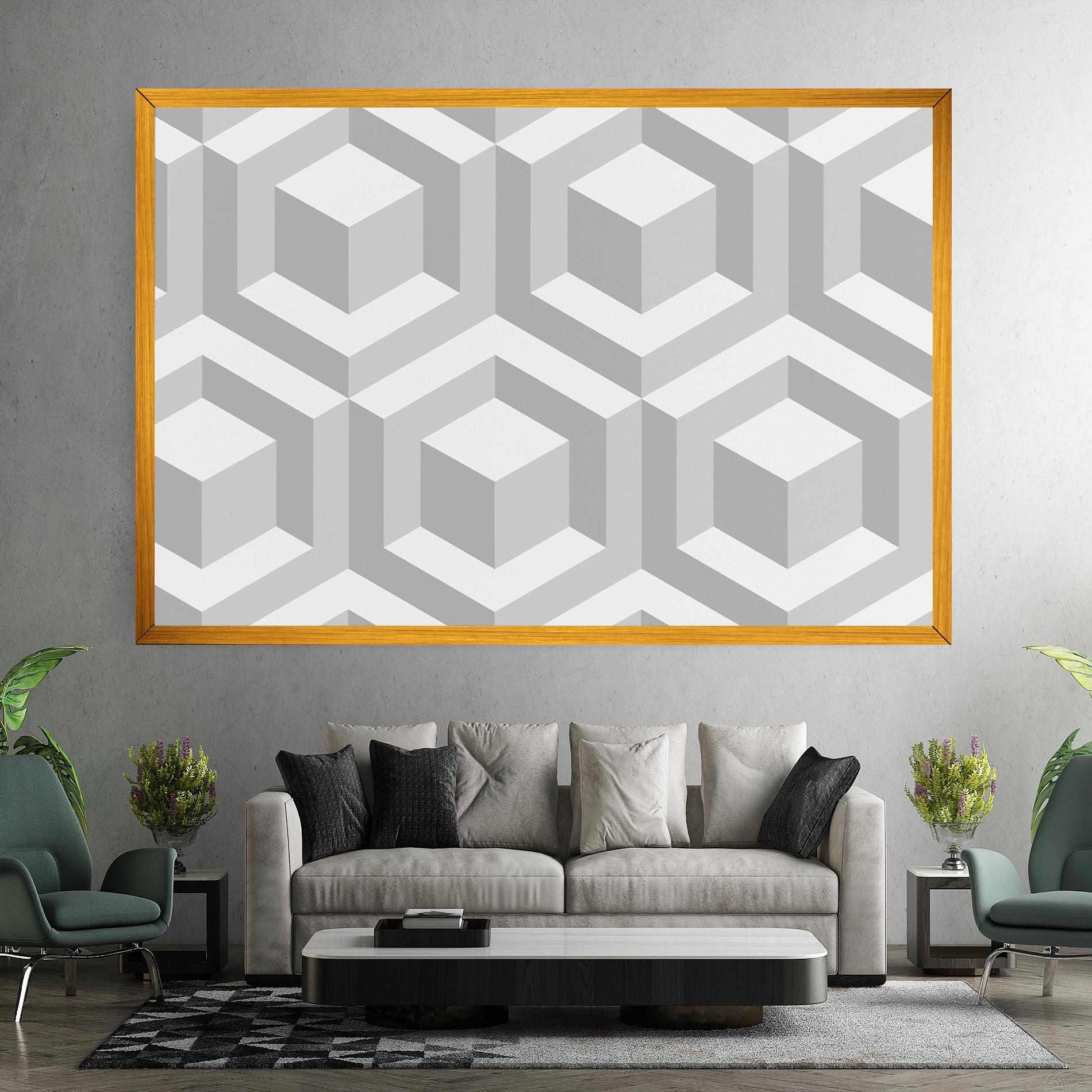 Obraz na Płótnie 3d Square mockup 7