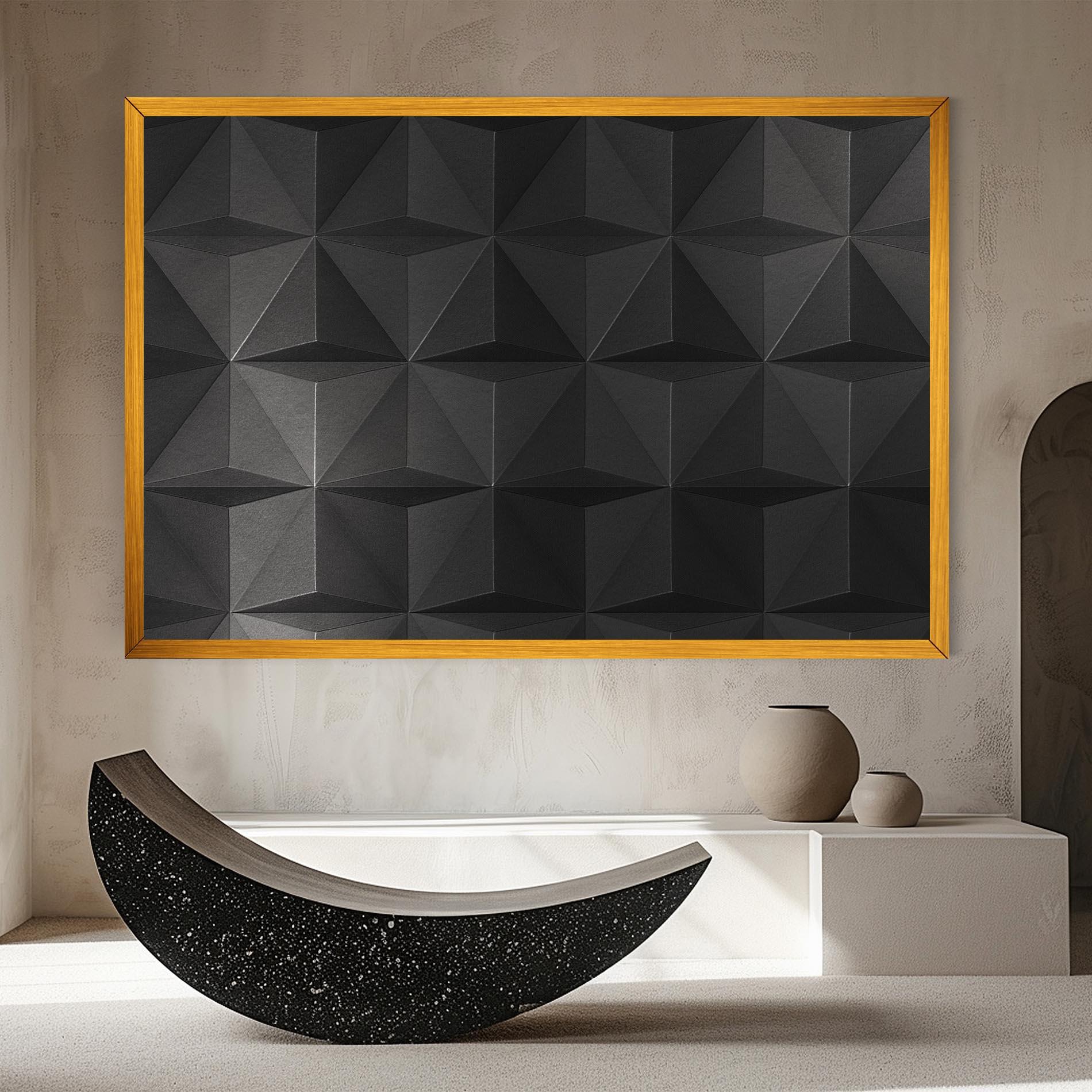 Obraz na Płótnie Black Shade Triangle mockup 8